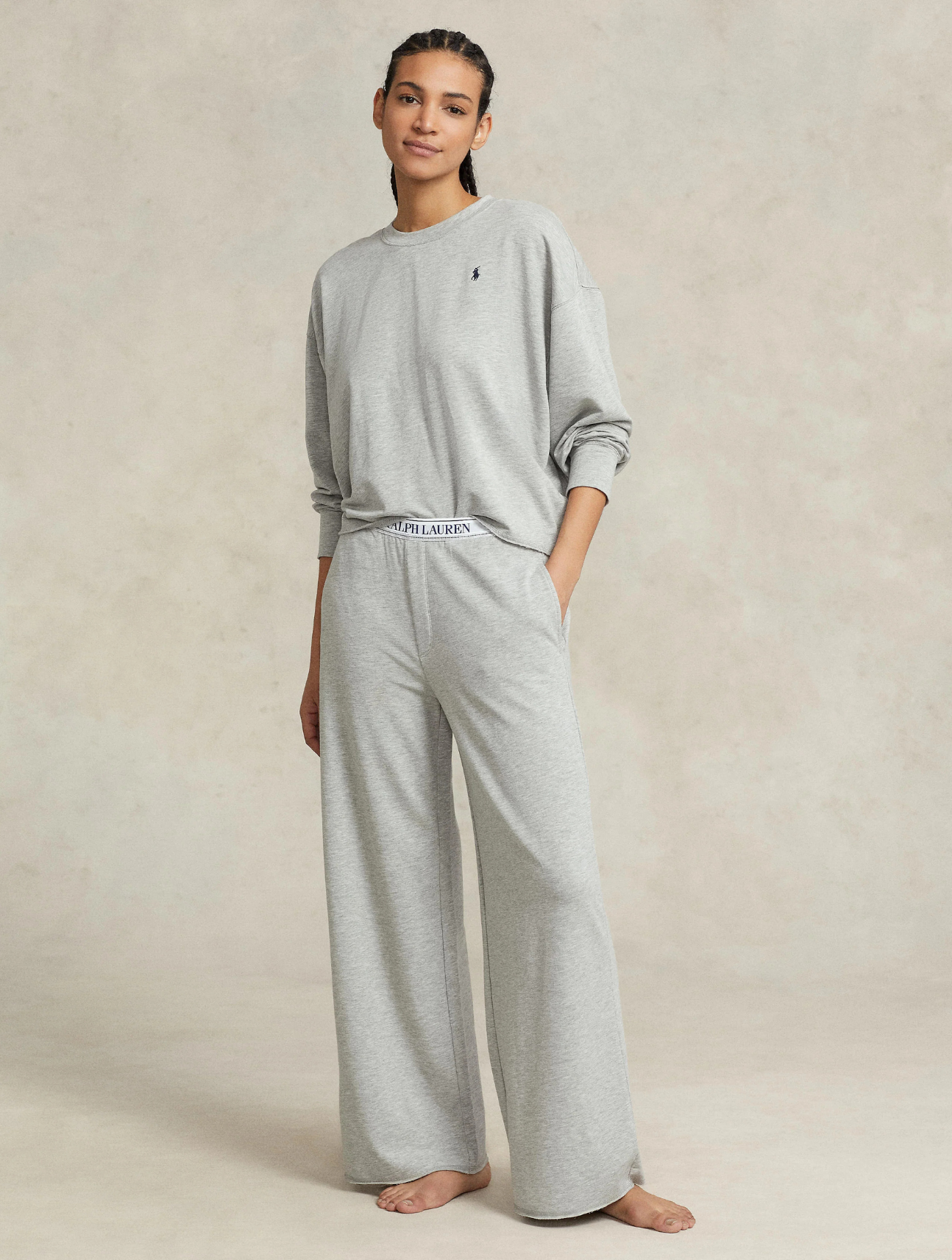 Club Terry Crew & Wide Pant Set