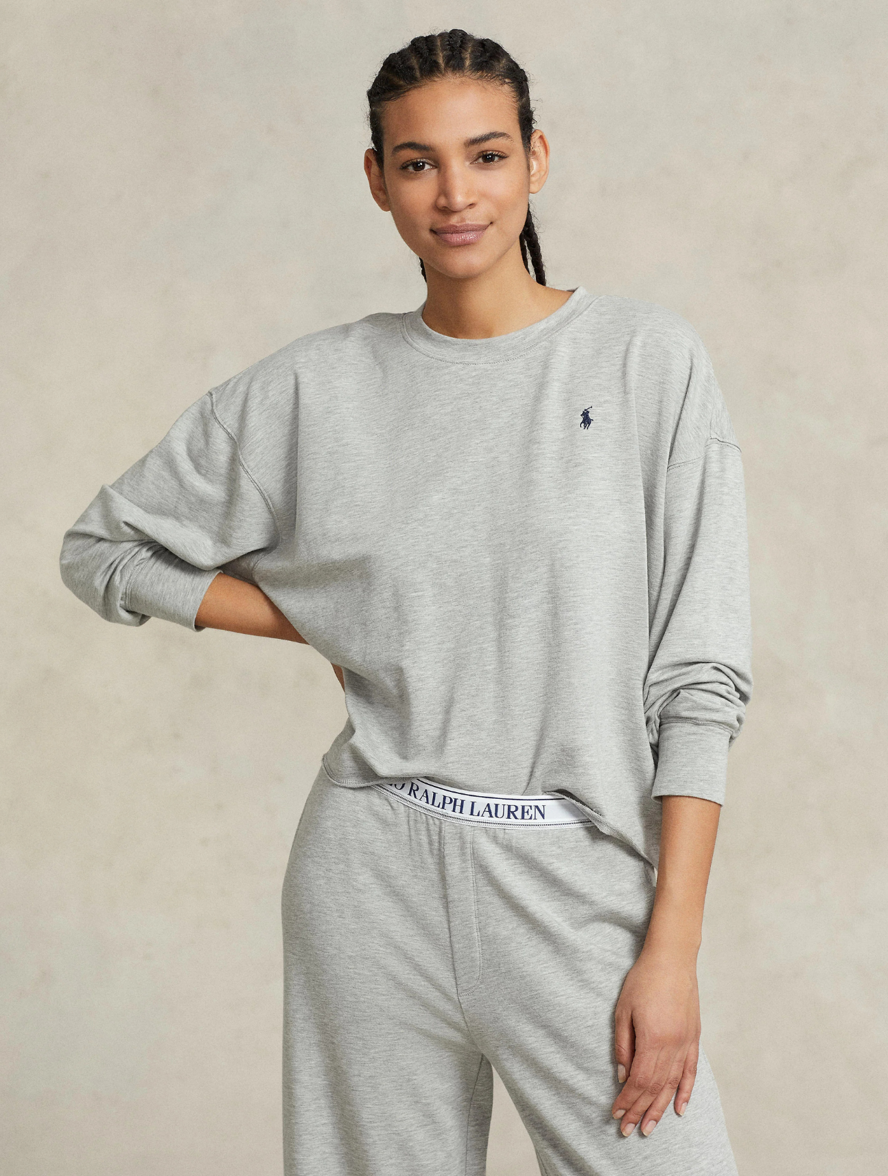 Club Terry Crew & Wide Pant Set