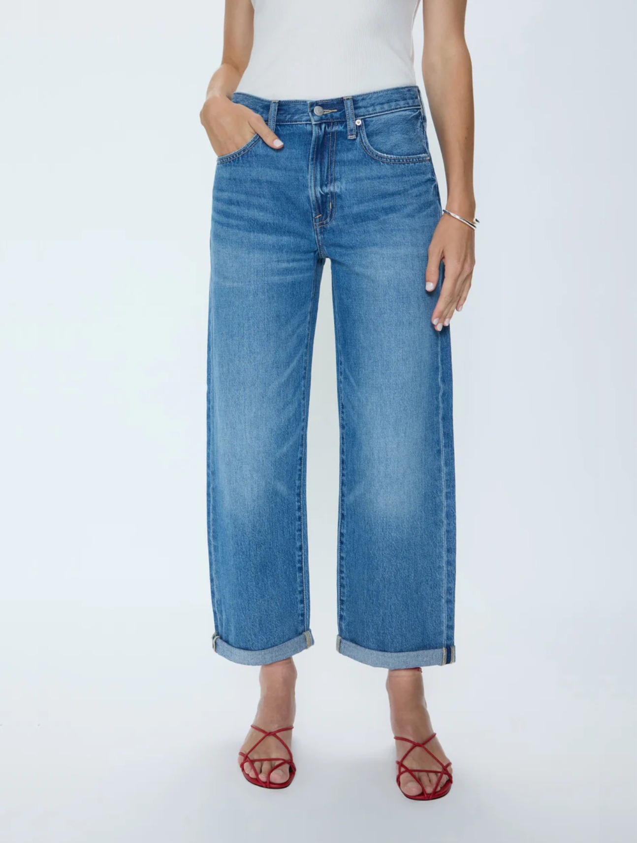Donny Rolled Hem Boyfriend Jean