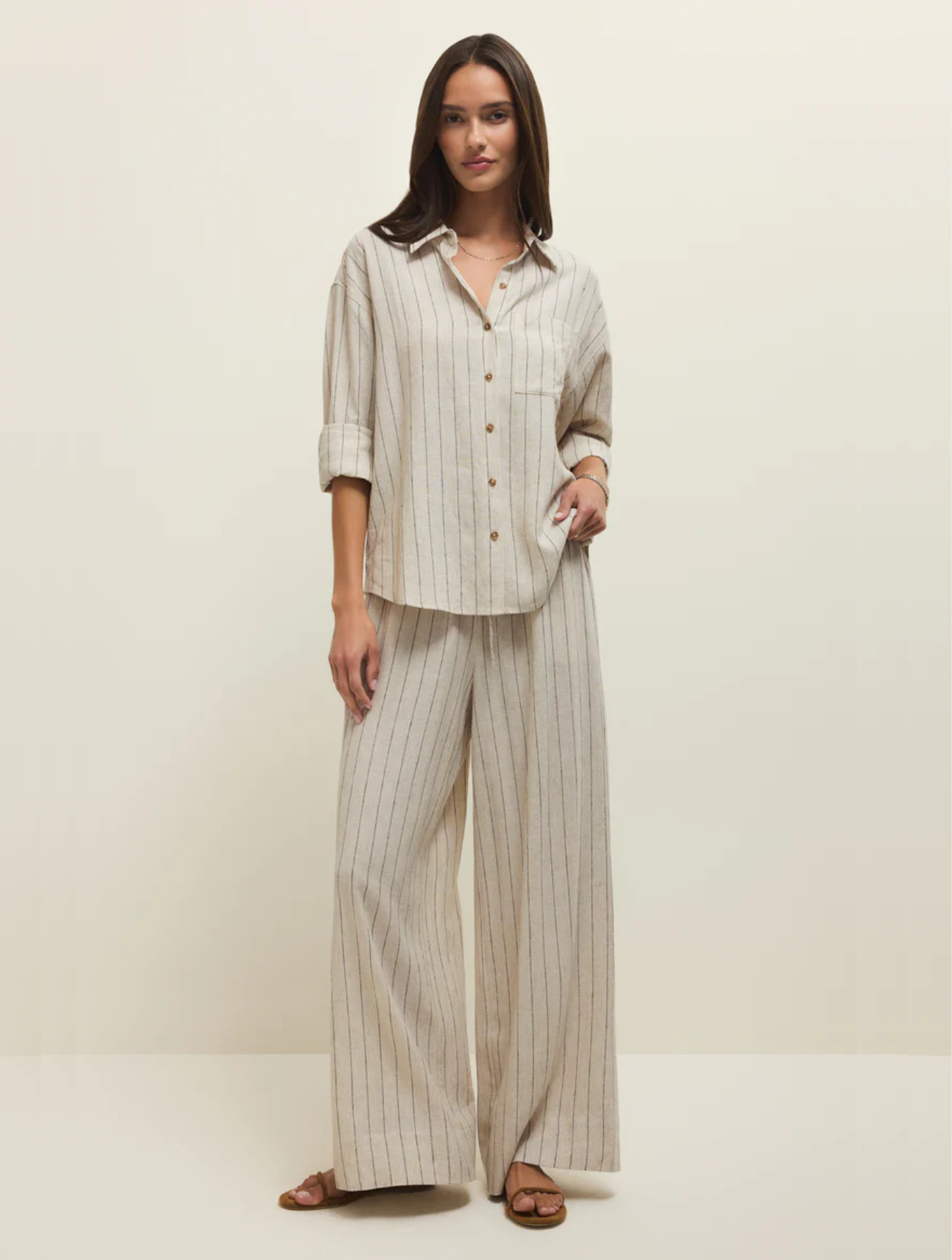 Alfie Striped Button Up