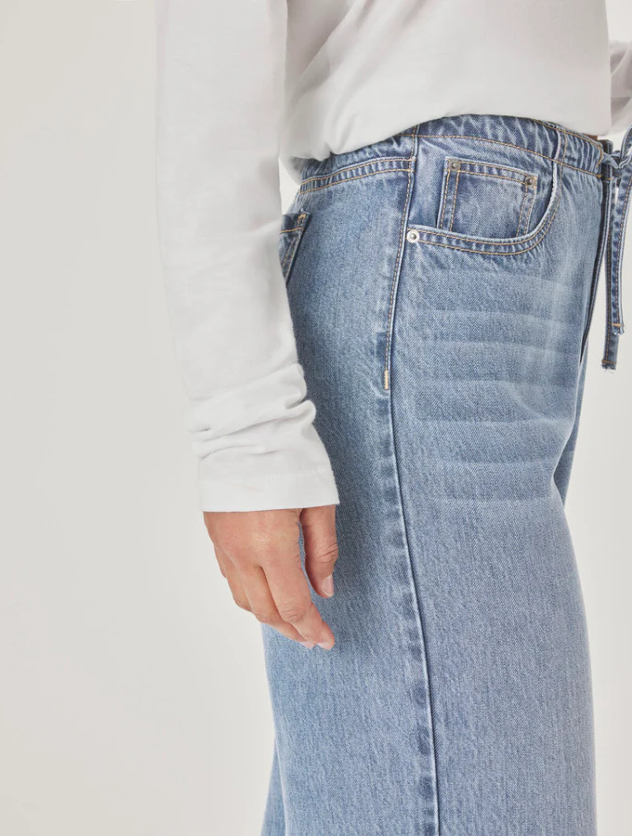 Lounge Denim Crop Pant