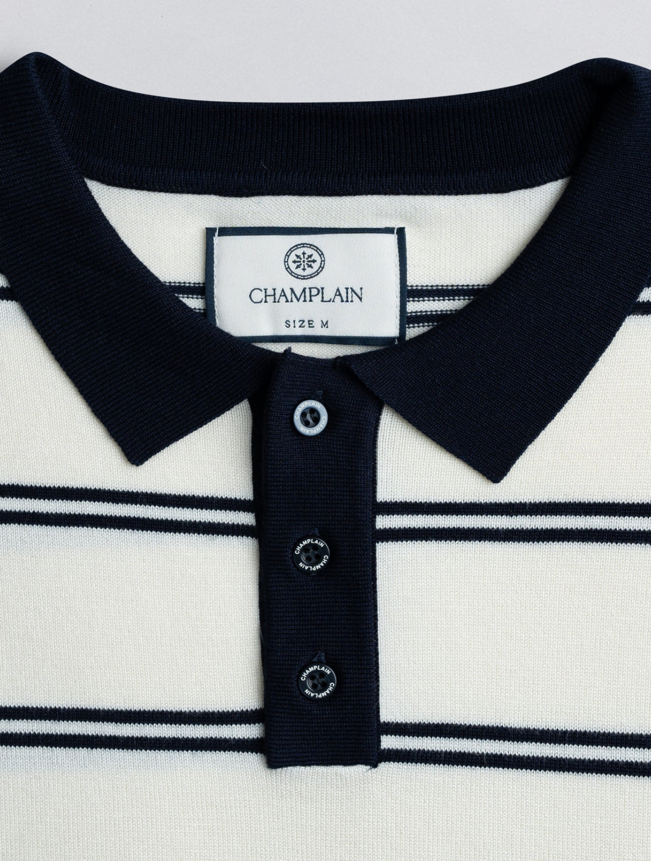 Stripe Knit Polo