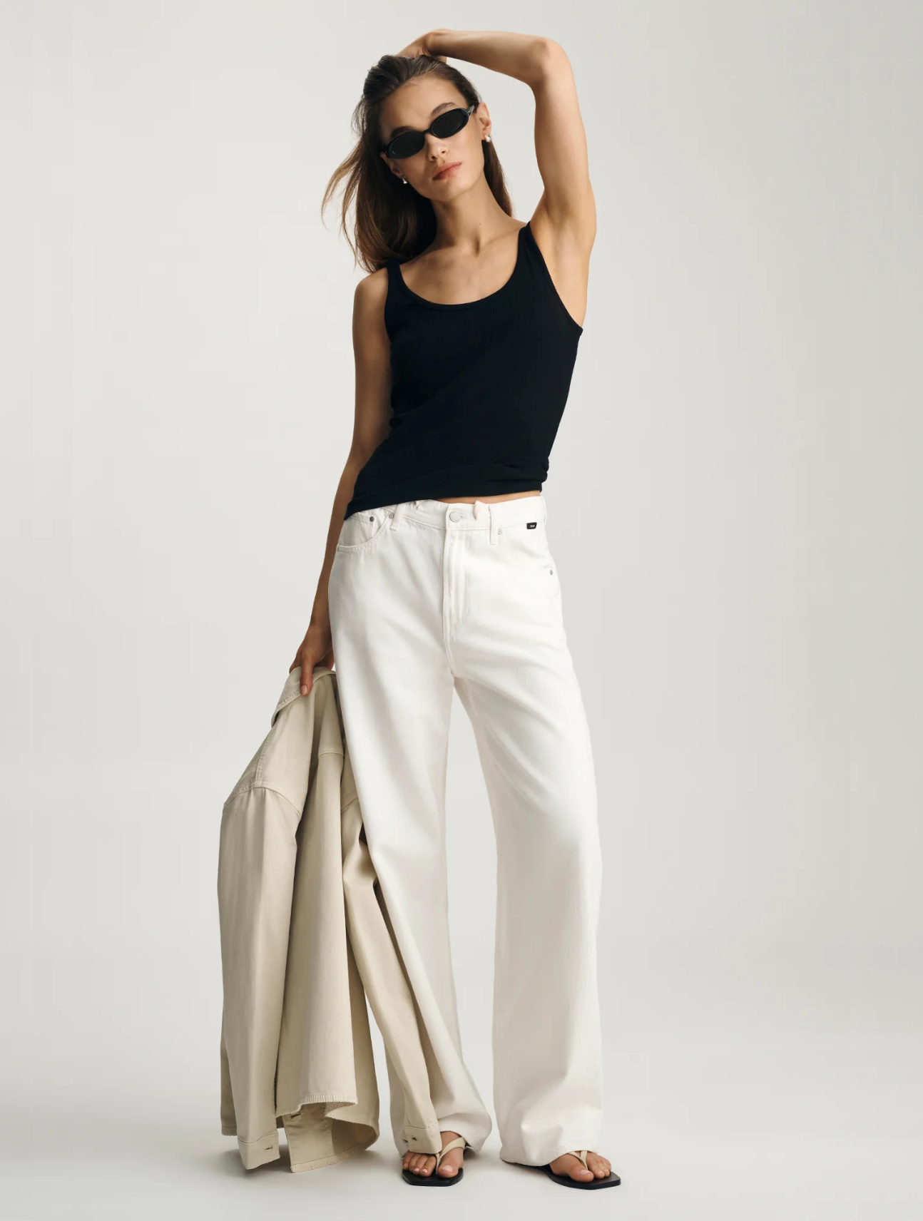 Ribbed Scoop Neck Tank Top