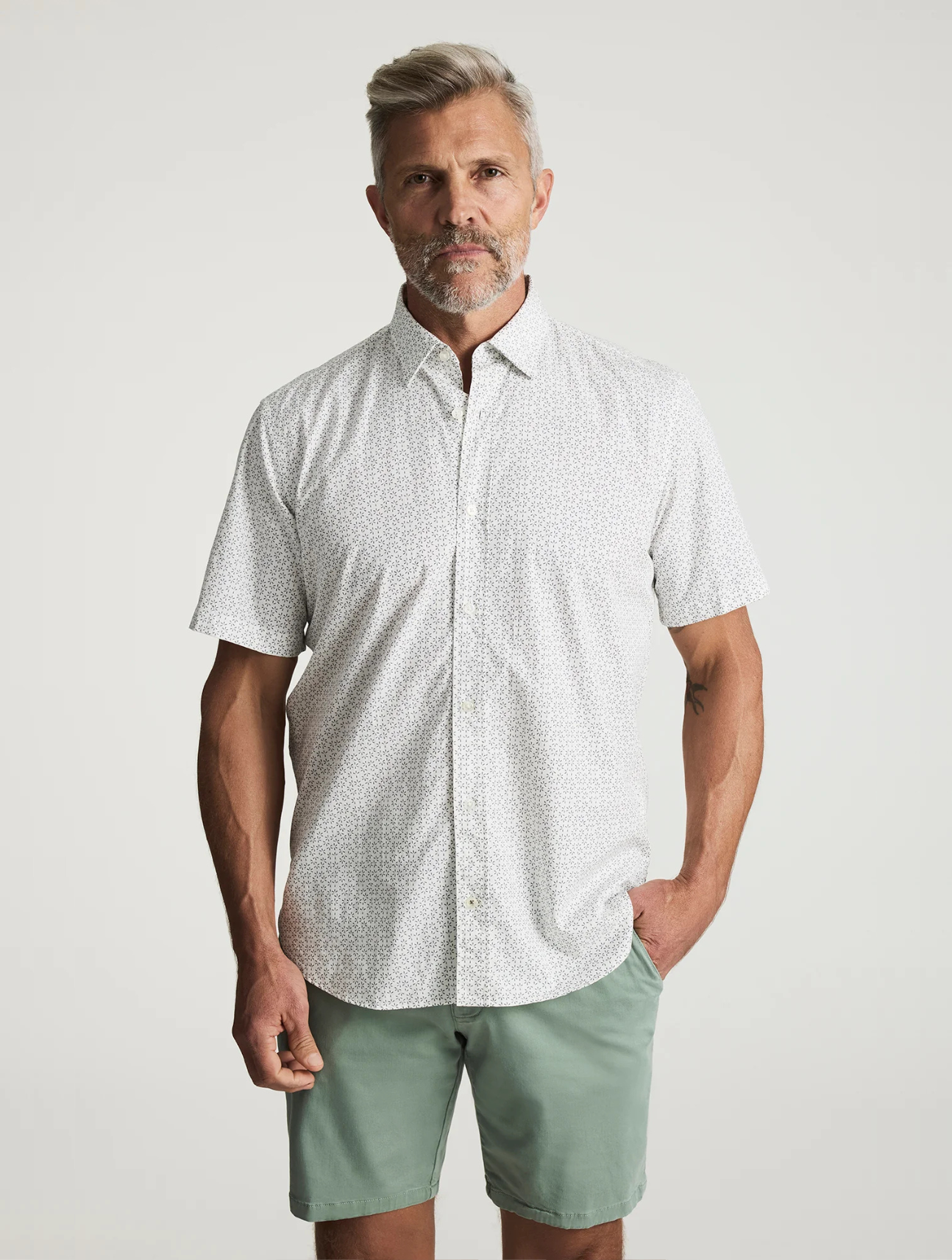 Luxe Twill Printed Shirt
