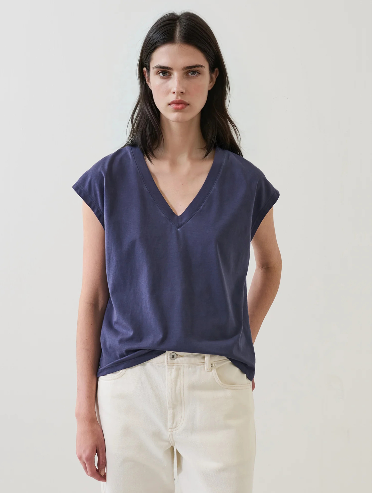 Sublime Reactive Pima Cotton Stretch Dolman V-Neck