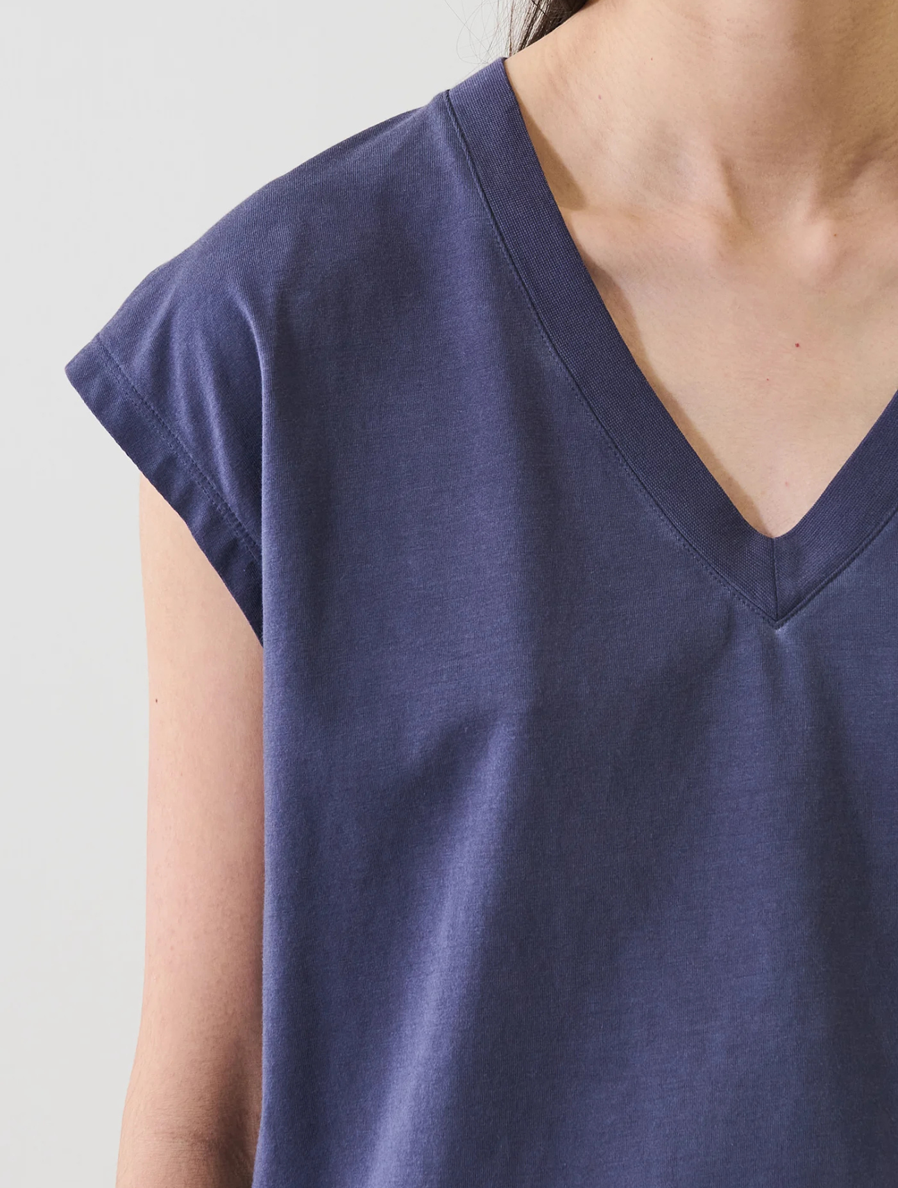 Sublime Reactive Pima Cotton Stretch Dolman V-Neck