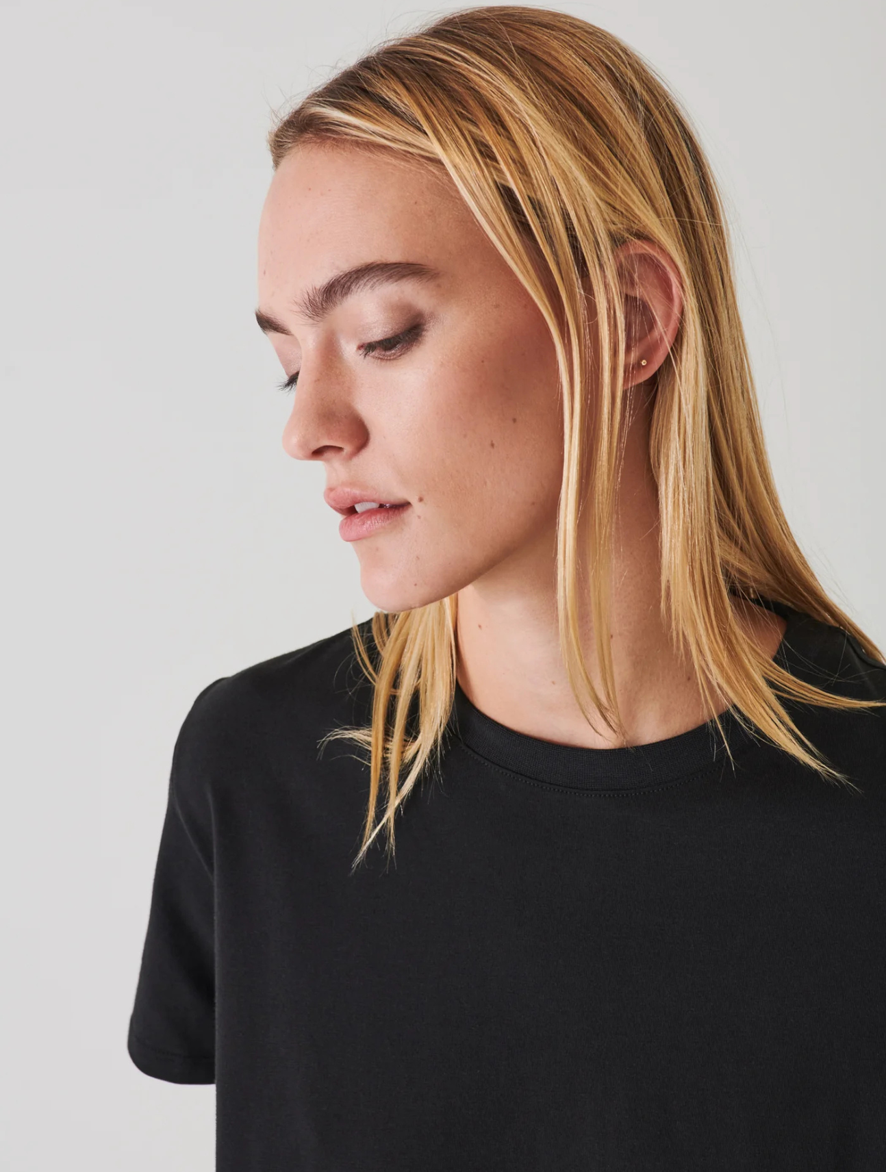 Iconic Pima Cotton Stretch Boyfriend T-Shirt