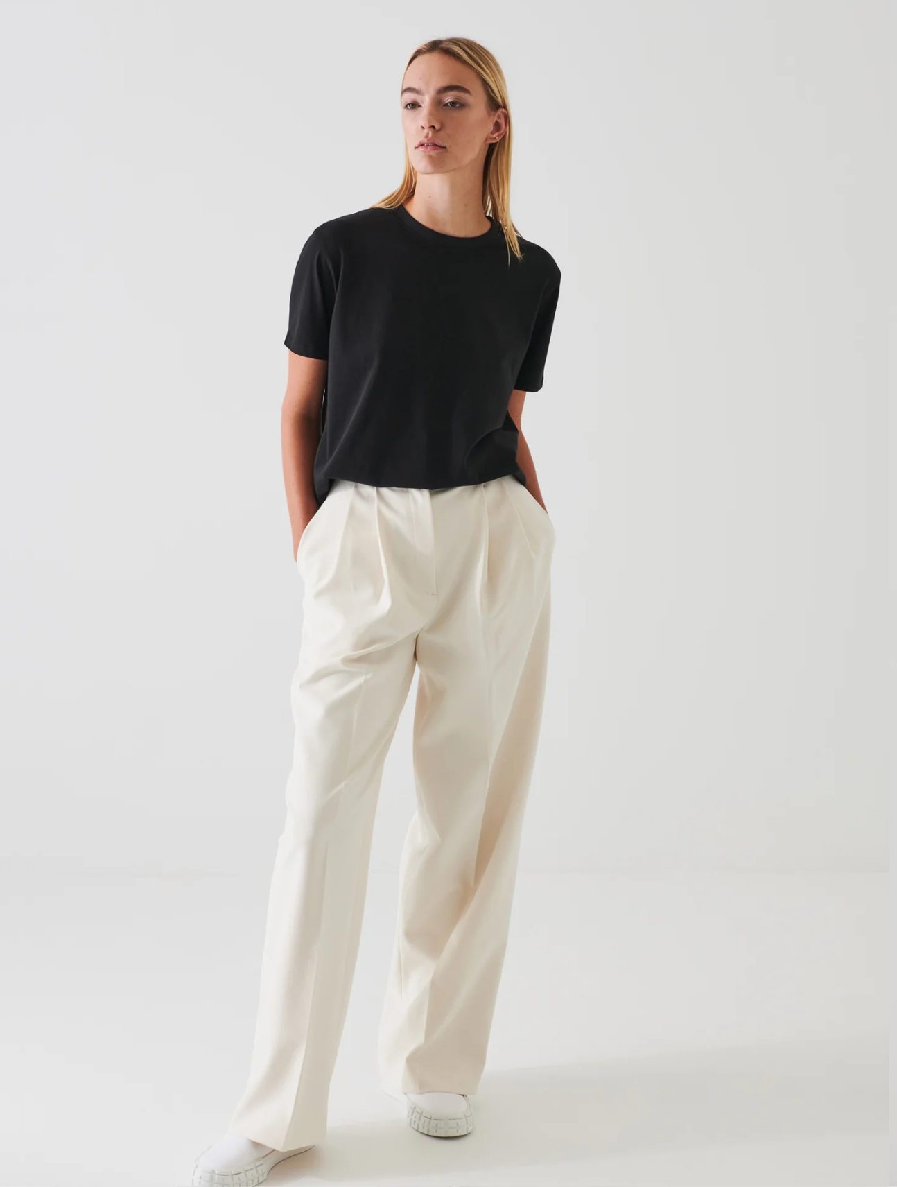 Iconic Pima Cotton Stretch Boyfriend T-Shirt