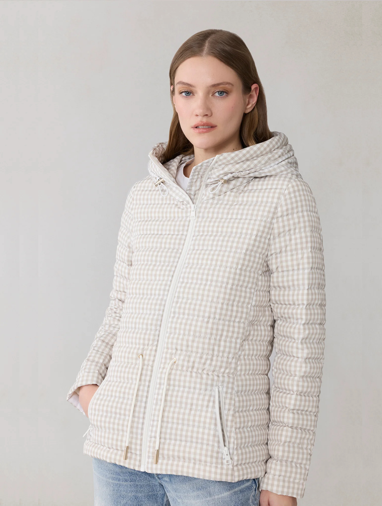 Ayleen-GM Packable Down Cinch-Waist Jacket