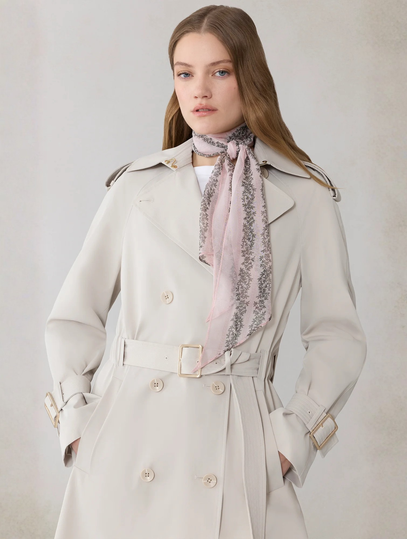 Becky-L Long Trench Coat