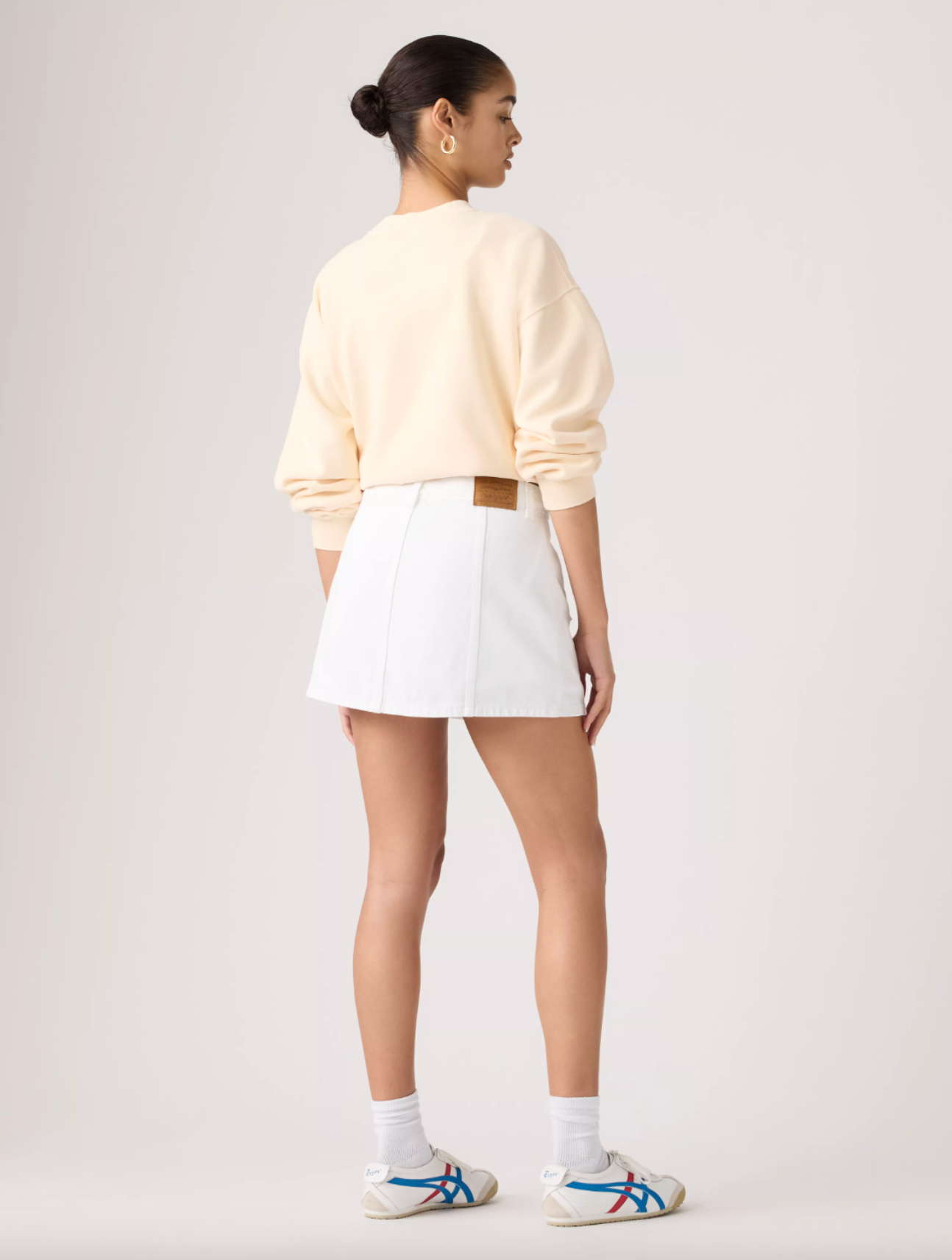 Button Front Skort