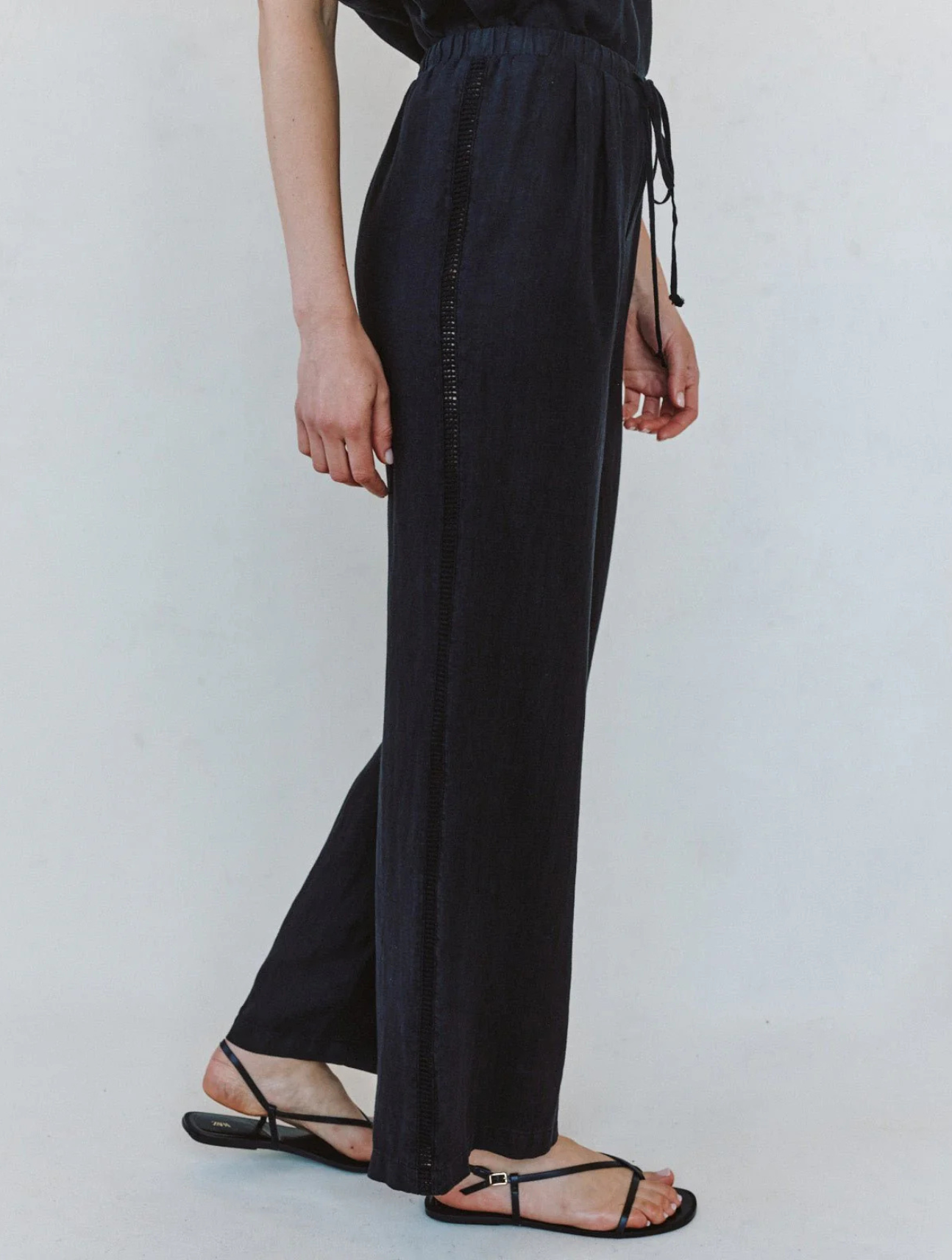 Beach Pant With Lattice Stripe