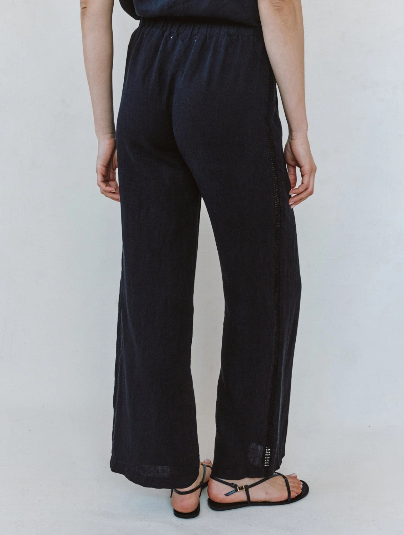 Beach Pant With Lattice Stripe