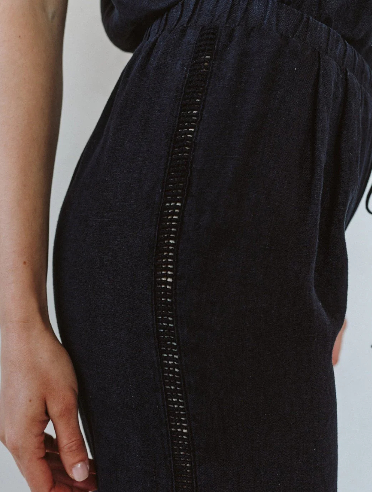 Beach Pant With Lattice Stripe