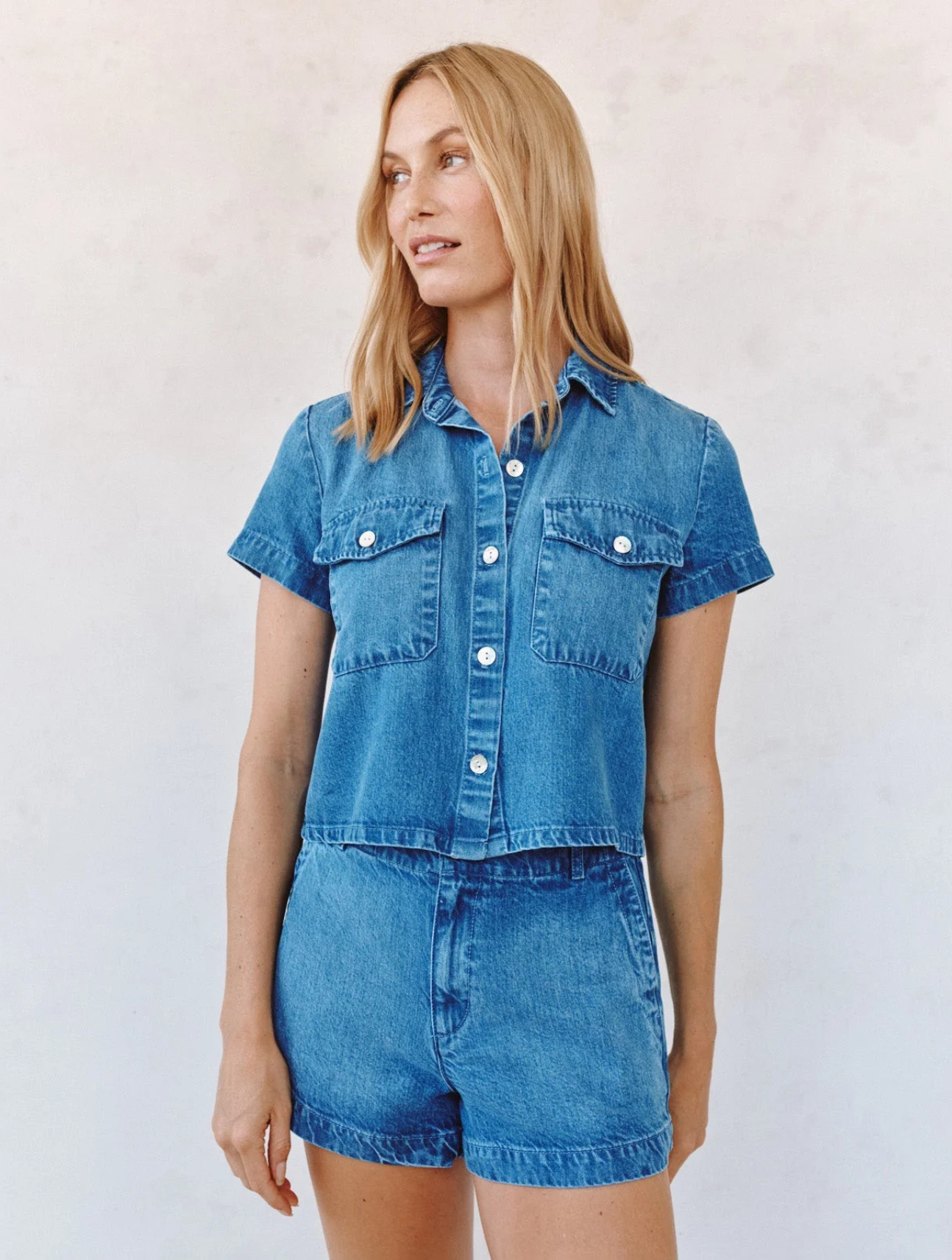 Short Sleeve Flap Pocket Shirt