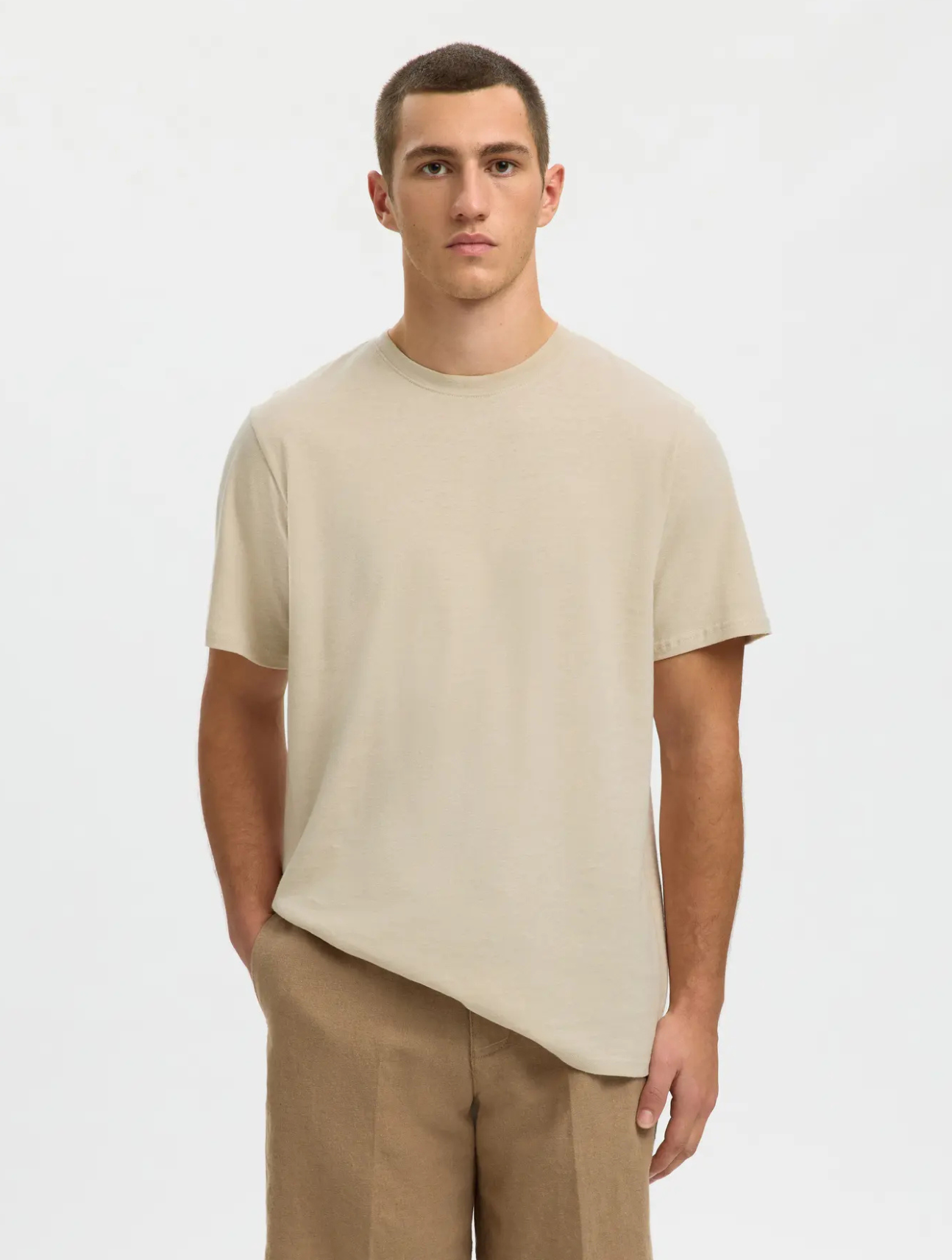 Adam Linen Blend SS Tee