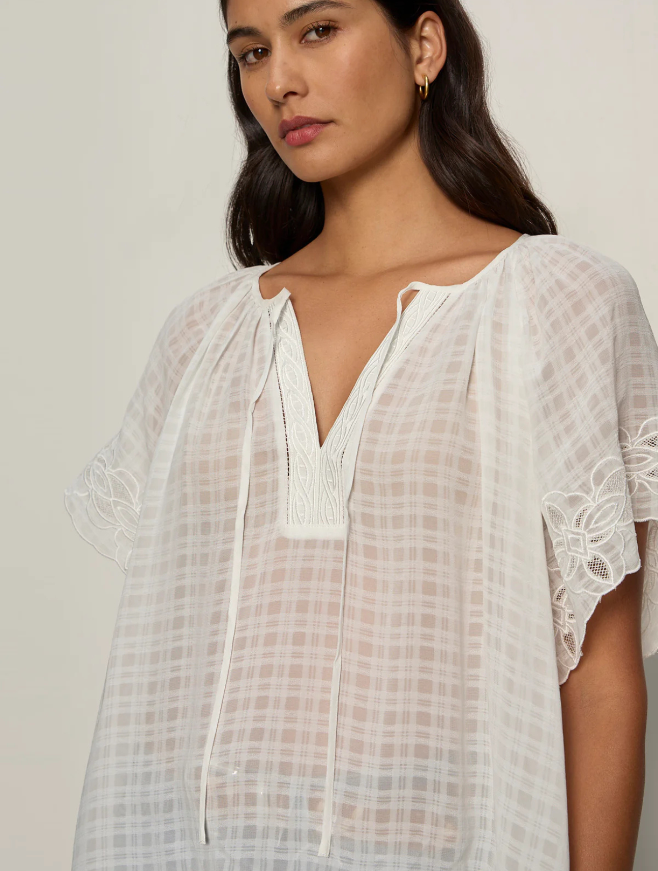 Easy Brunch Embroidered Blouse