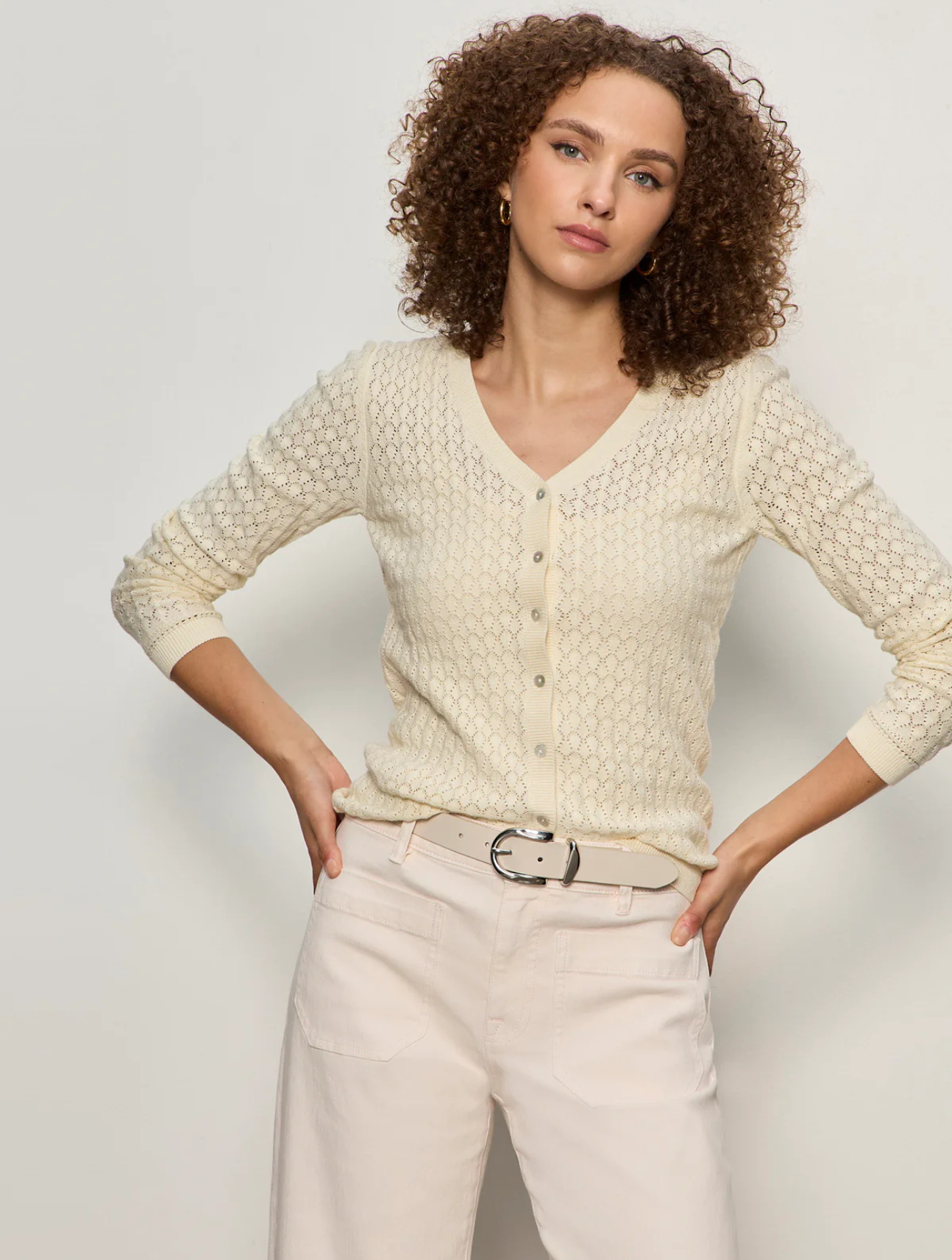 Everyday Pointelle Cardigan