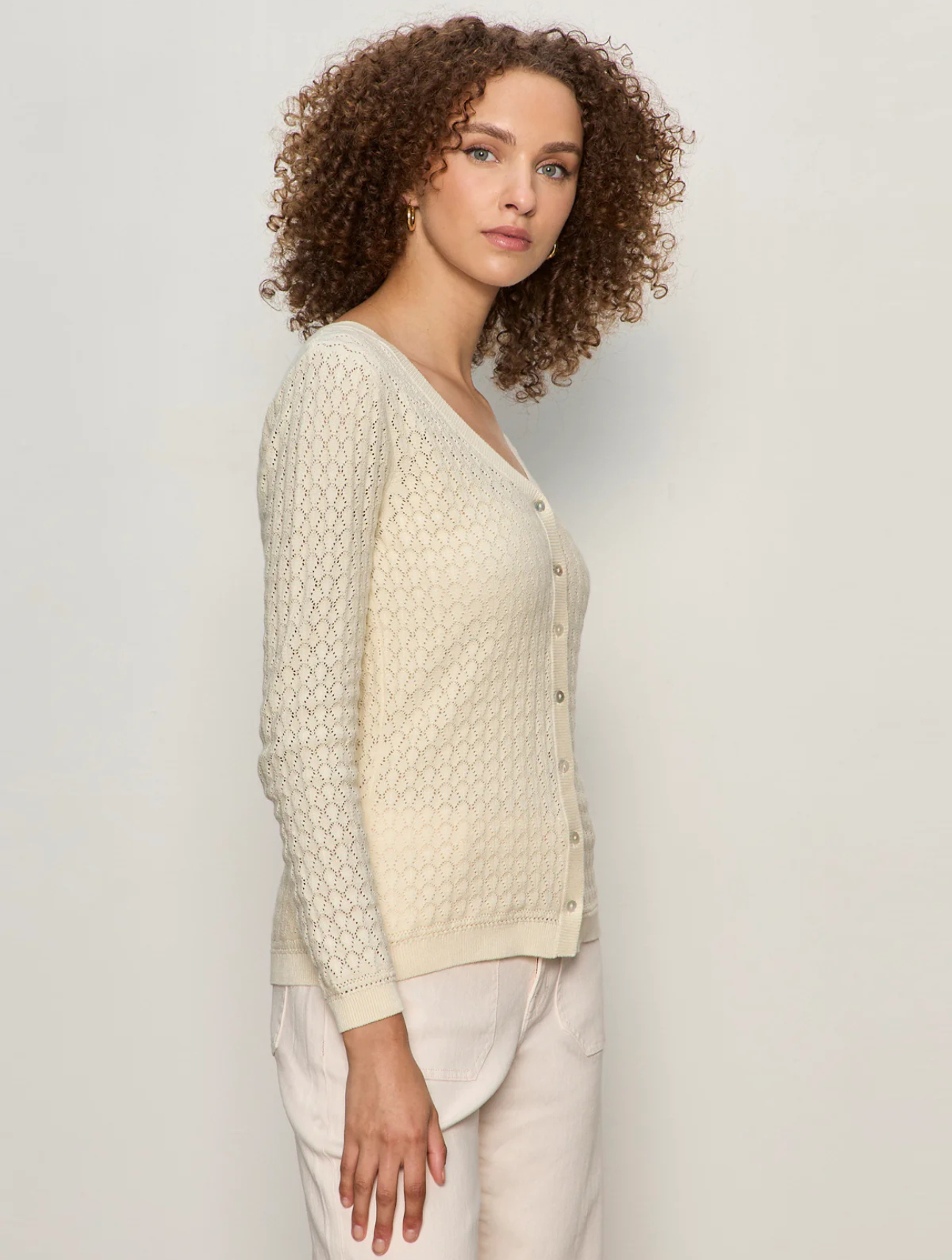 Everyday Pointelle Cardigan