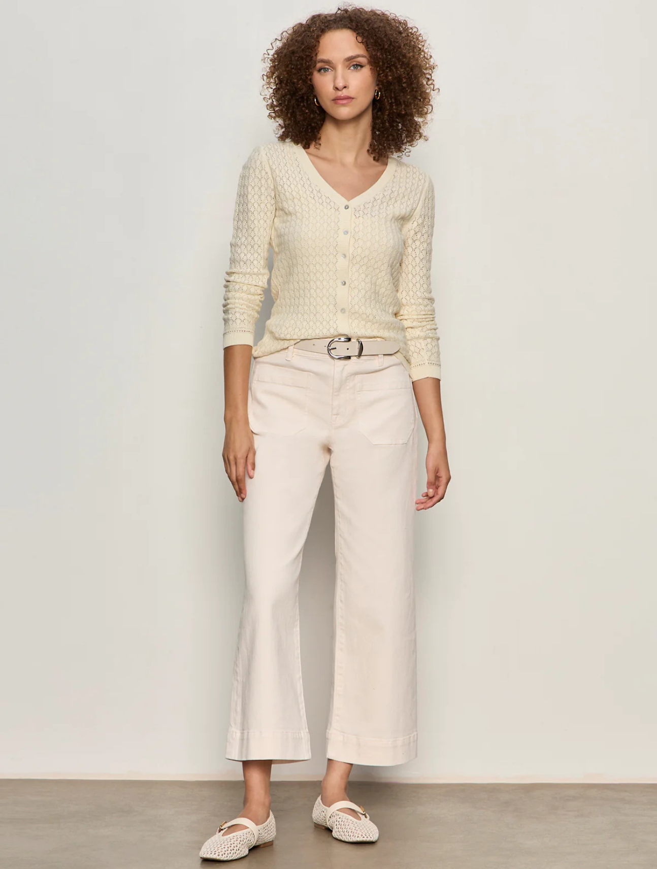 Everyday Pointelle Cardigan