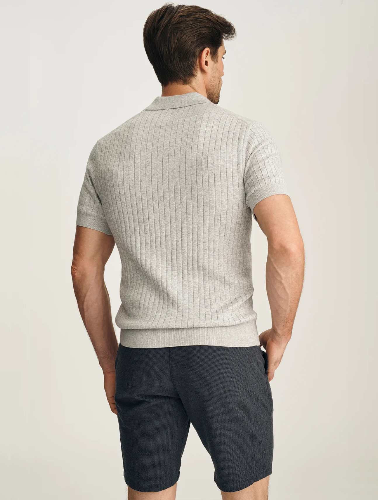 Melange Polo Sweater