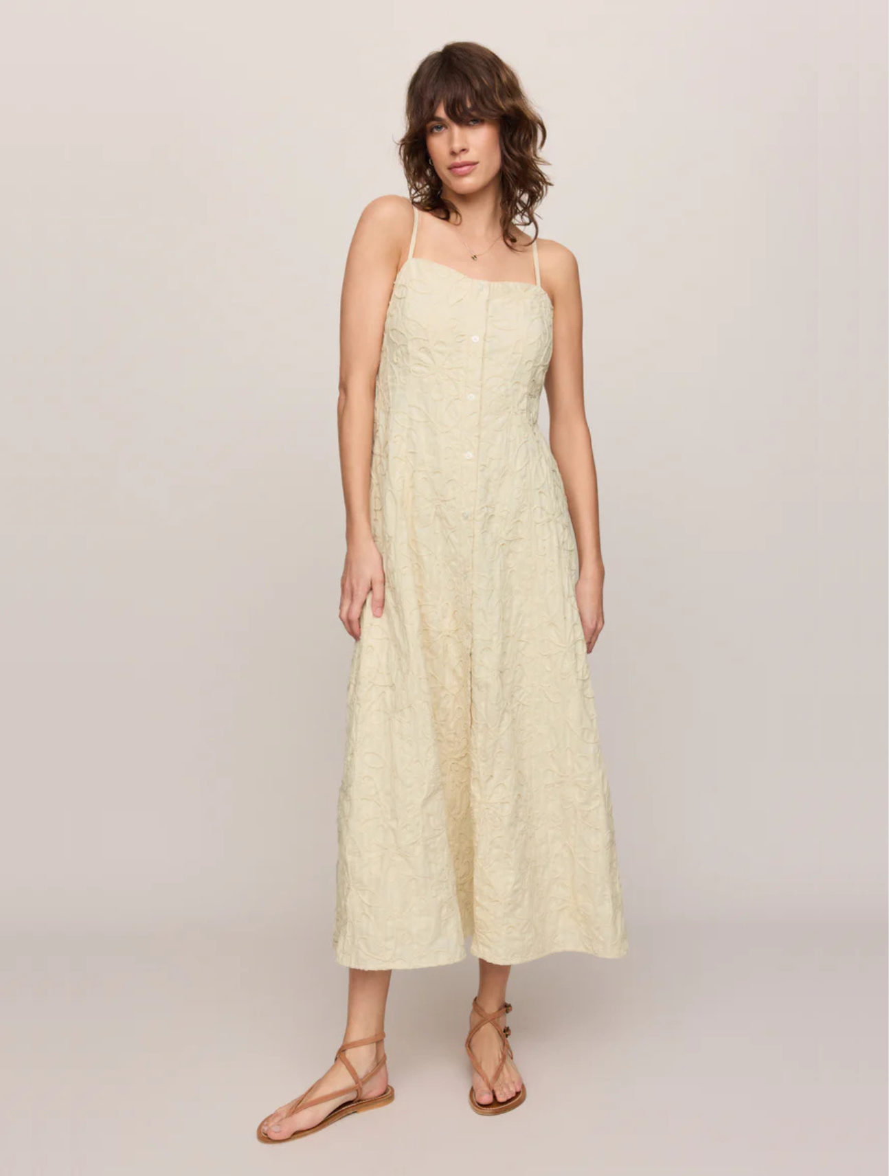 Angel Eyes Textured Midi Dress