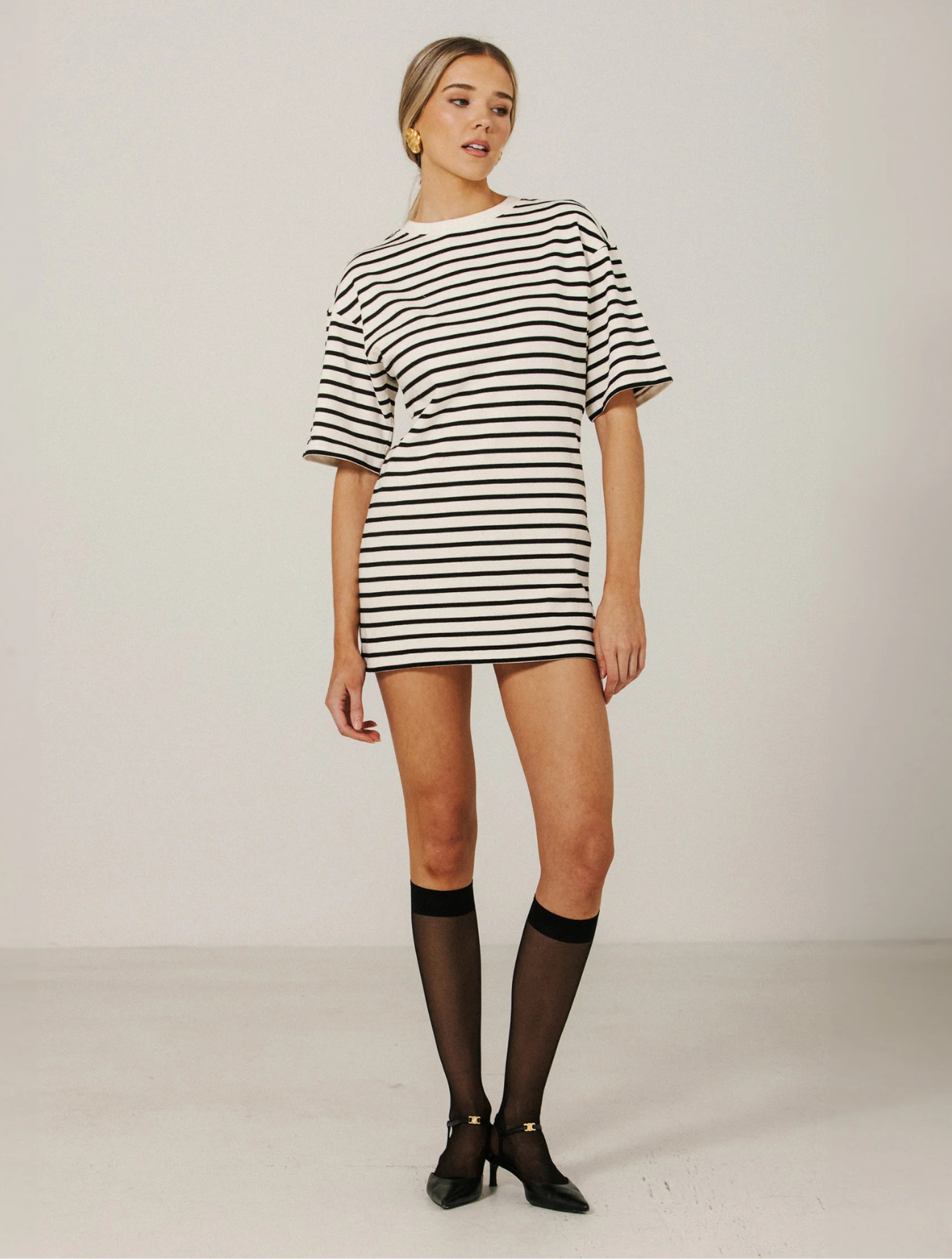 Striped T-Shirt Mini Dress