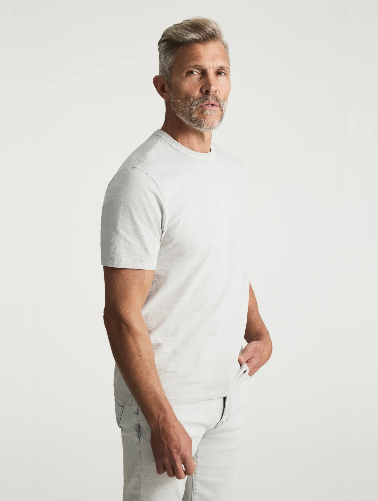 Slub Crew Neck T-Shirt