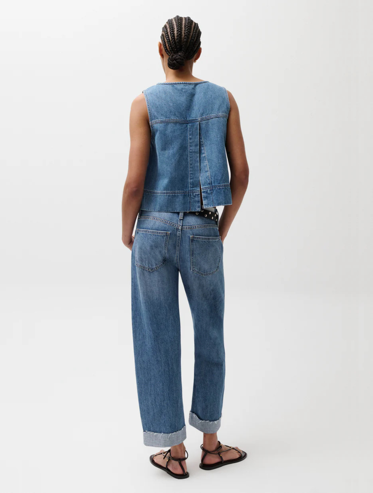 Kacey Mid Rise Cuffed Boyfriend