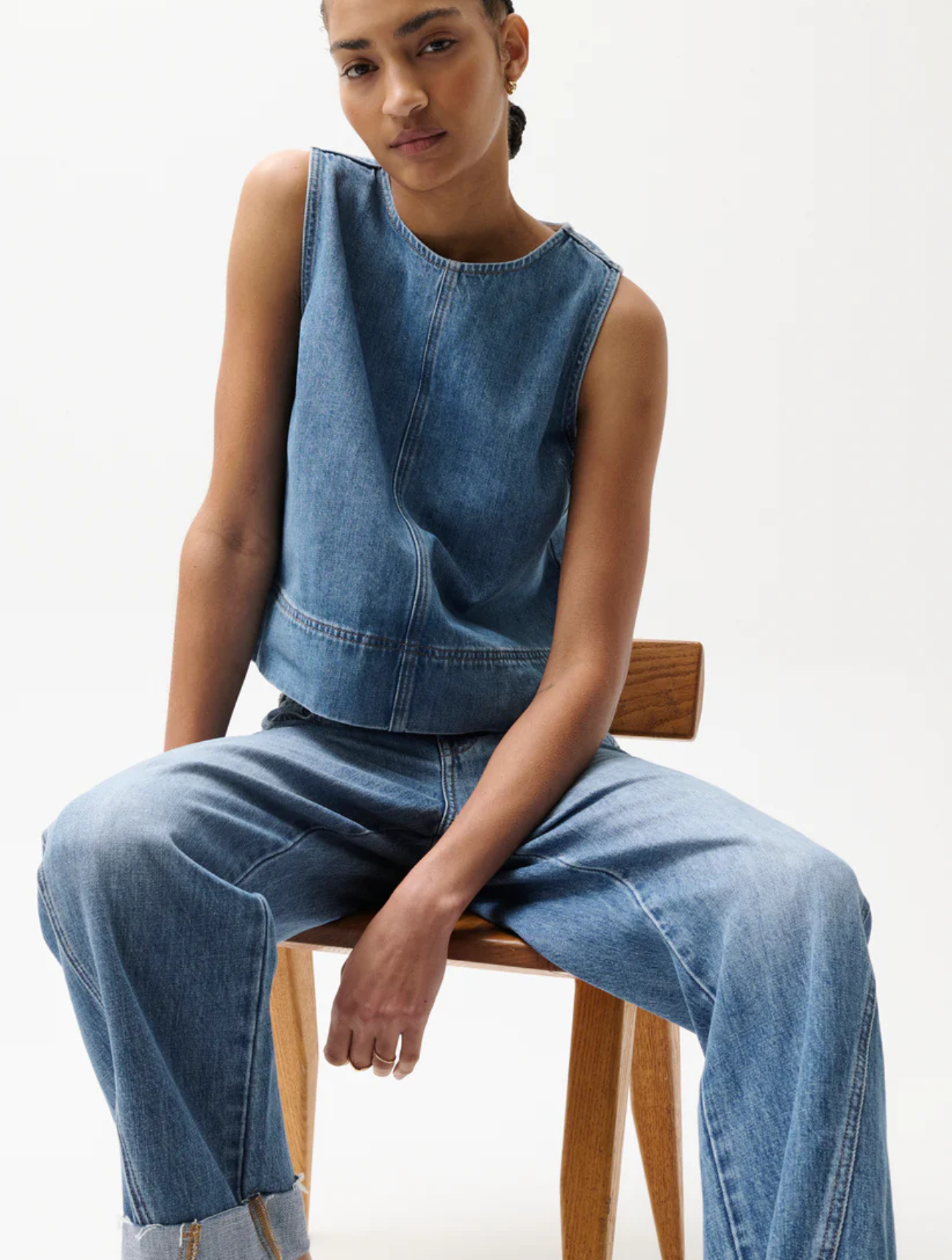 Kacey Mid Rise Cuffed Boyfriend