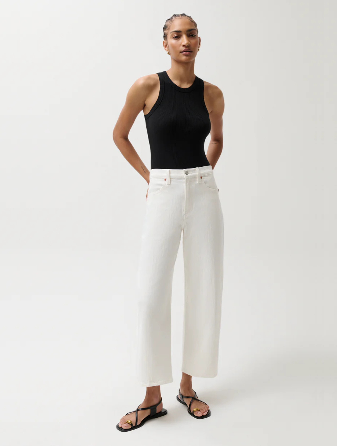 Kyra High Rise Bowed Ankle