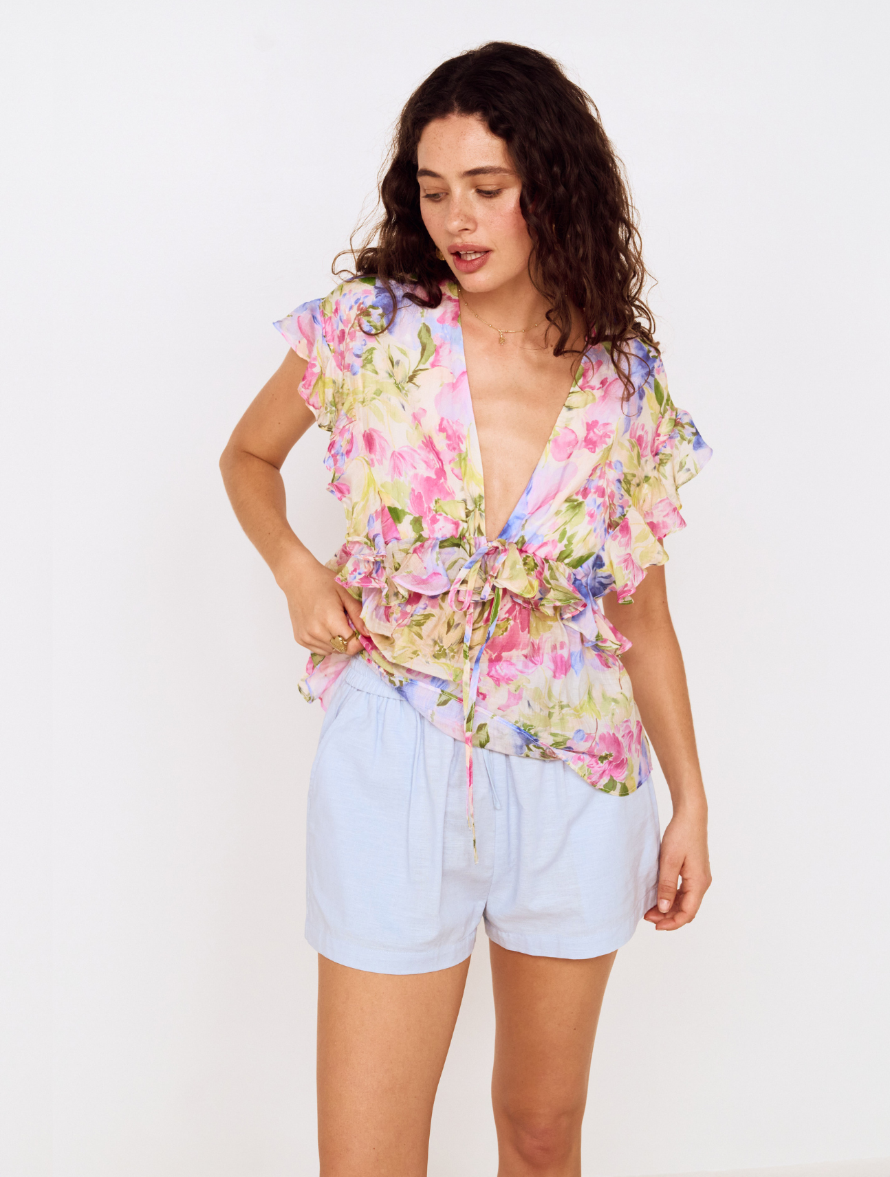 Ines Drawstring Shorts