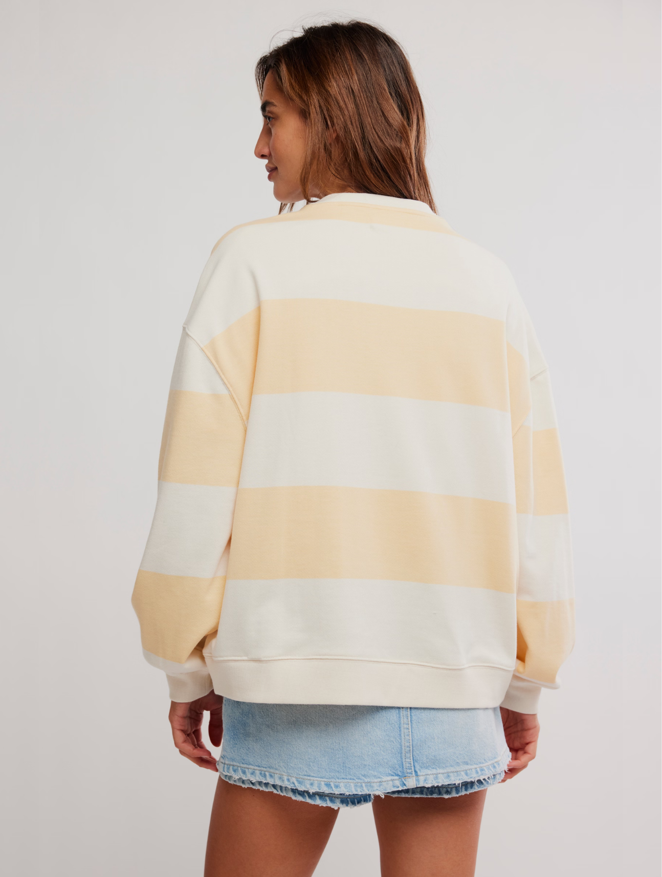 Classic Striped Oversized Crewneck