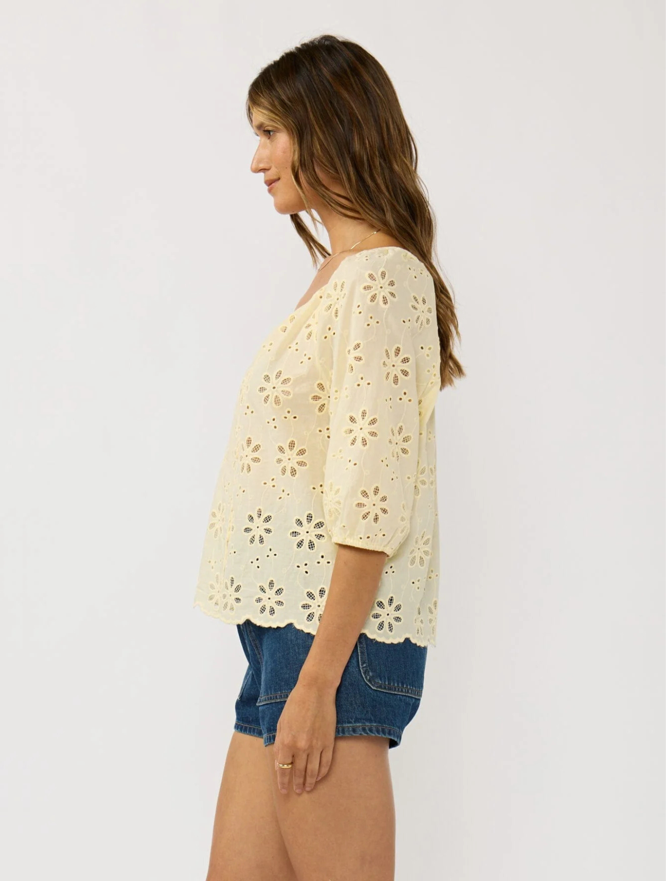 Nina Eyelet Top