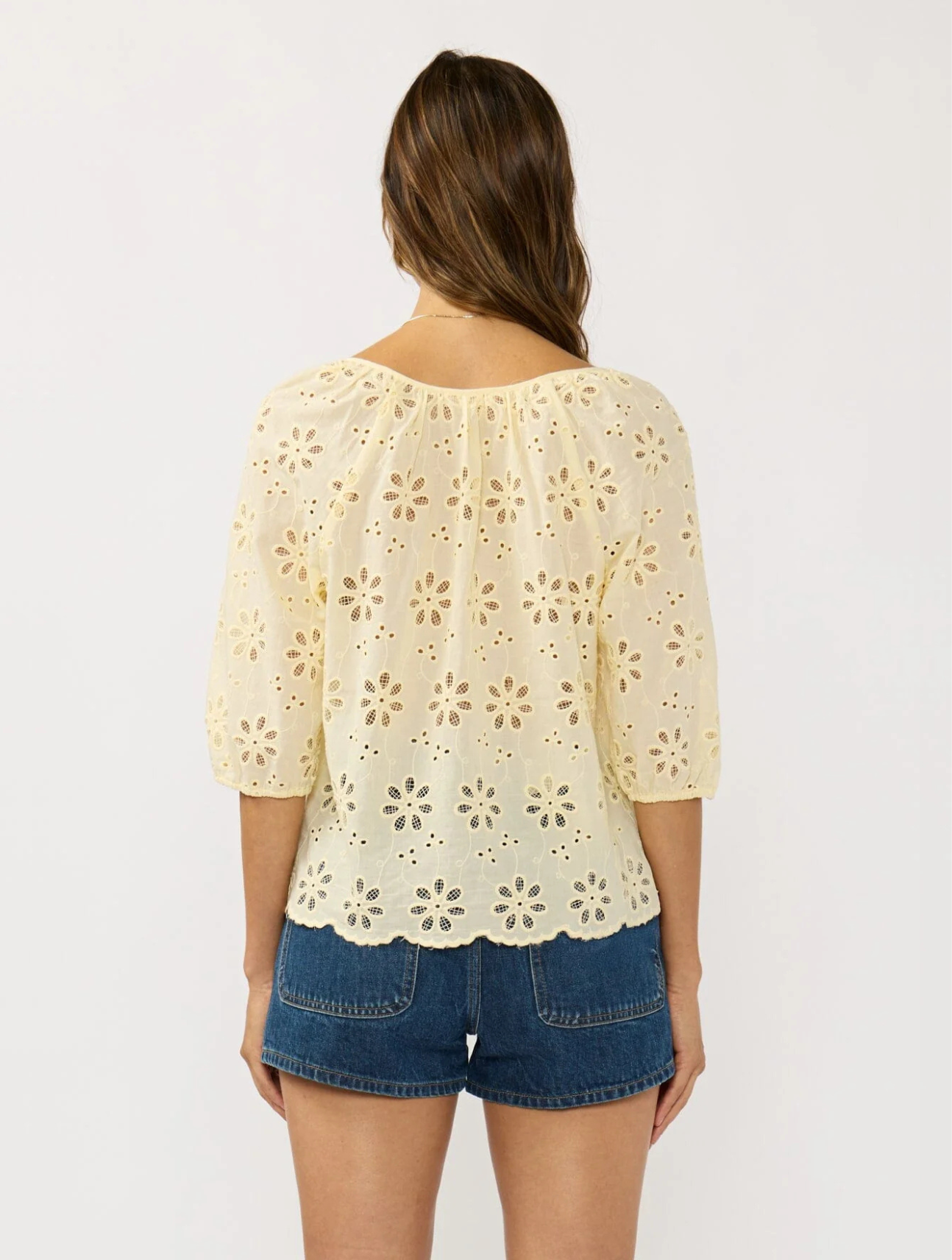 Nina Eyelet Top
