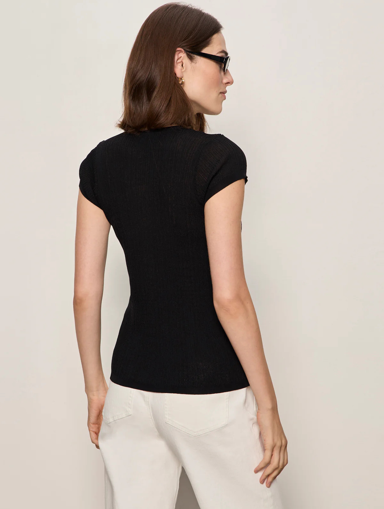 Soft Focus Ribbed Top