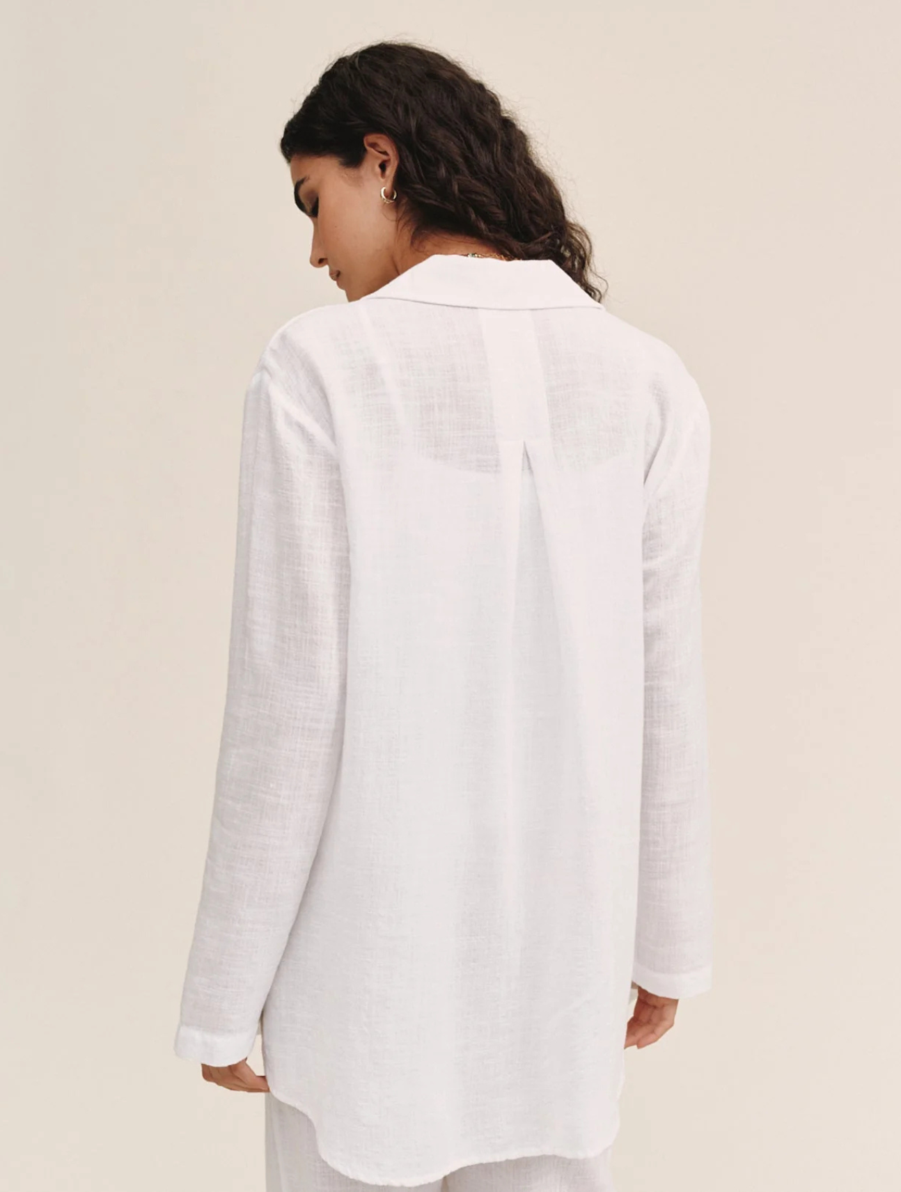 Long Sleeve Pocket Button Down Tunic