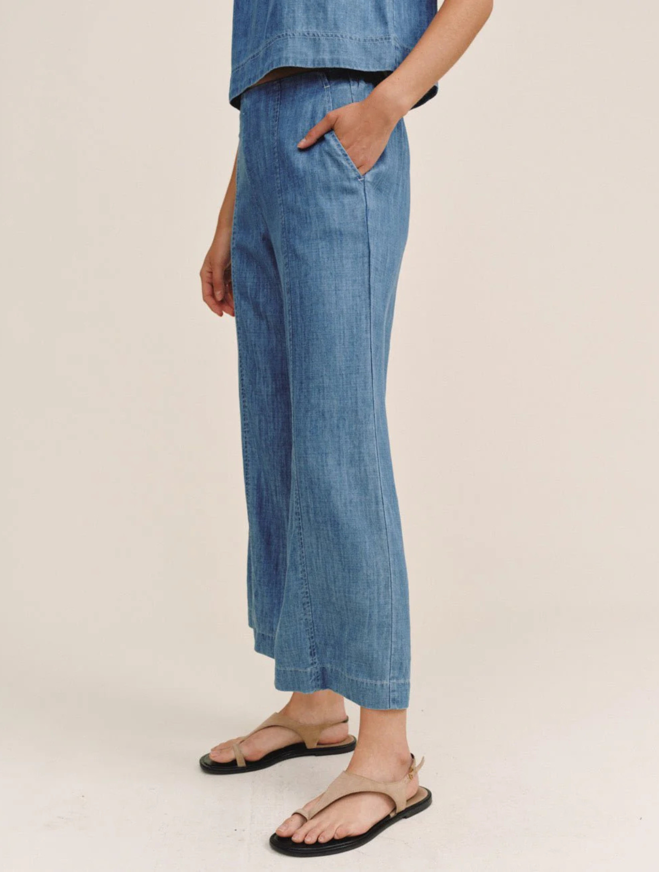 Clean Waist Denim Pant