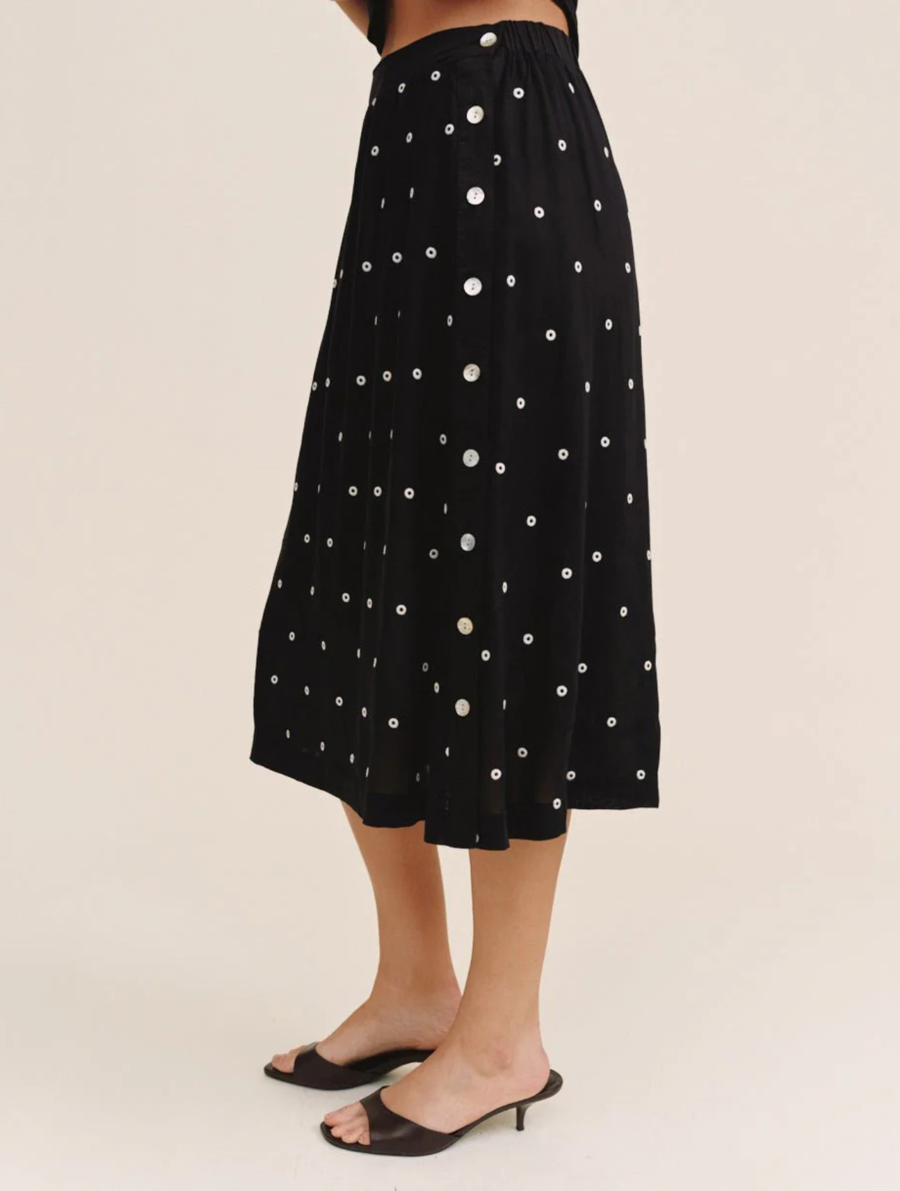 Side Button Skirt
