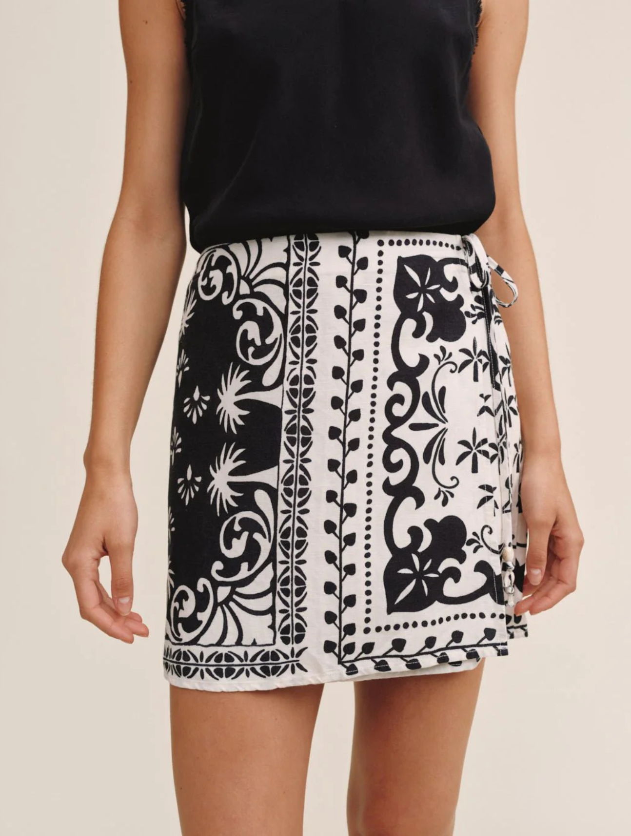 Wrap Skirt With Sash