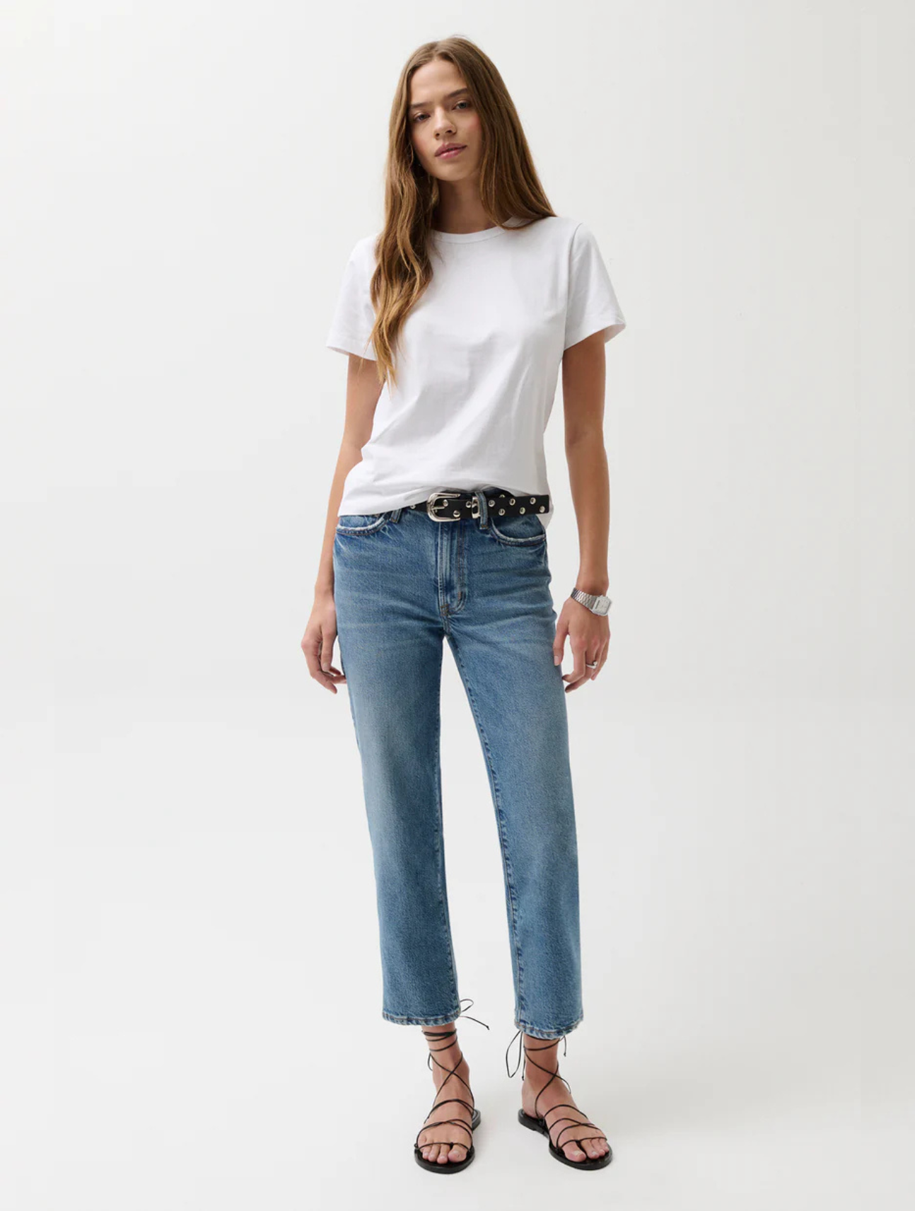 Aleks Mid Rise Cropped Straight