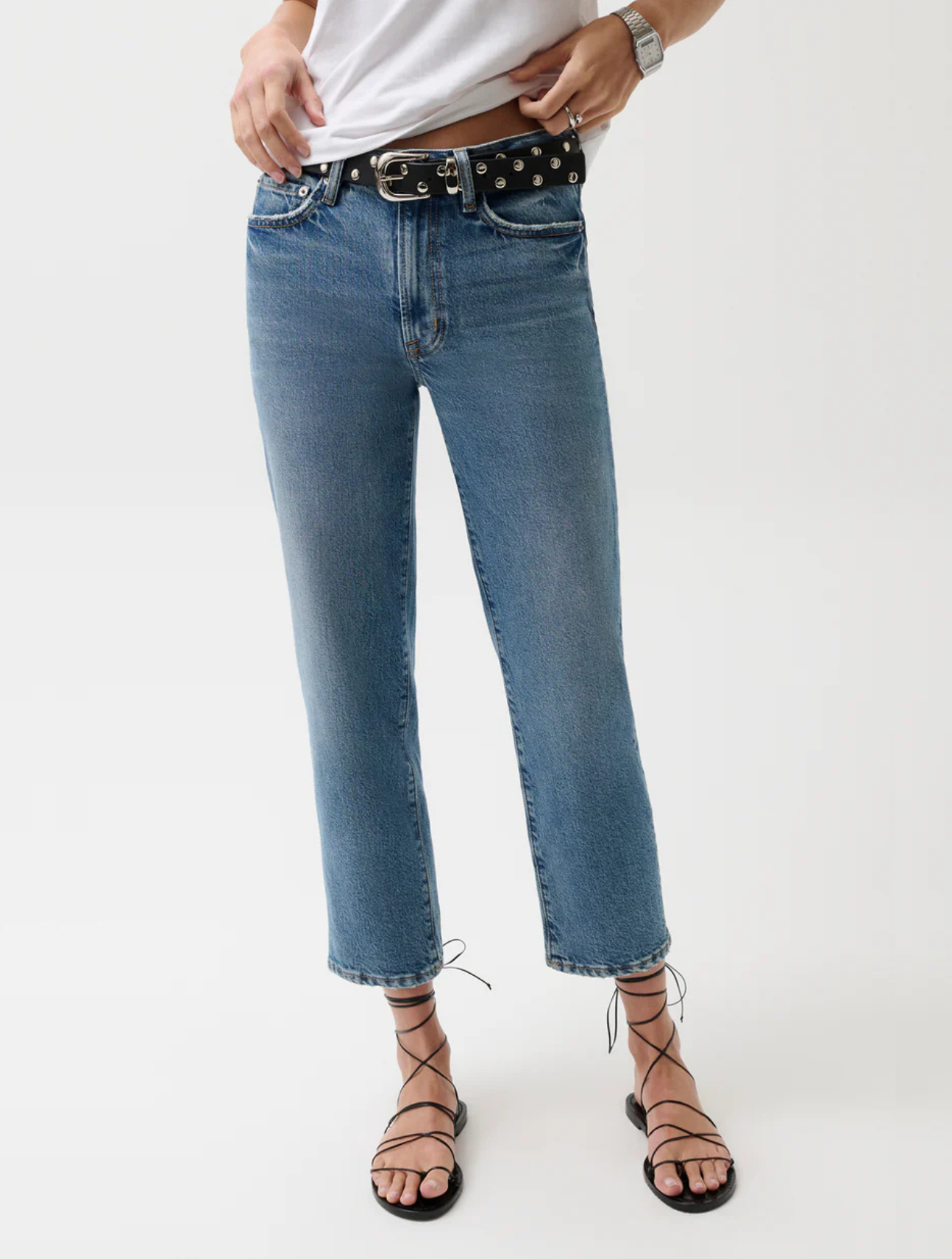 Aleks Mid Rise Cropped Straight