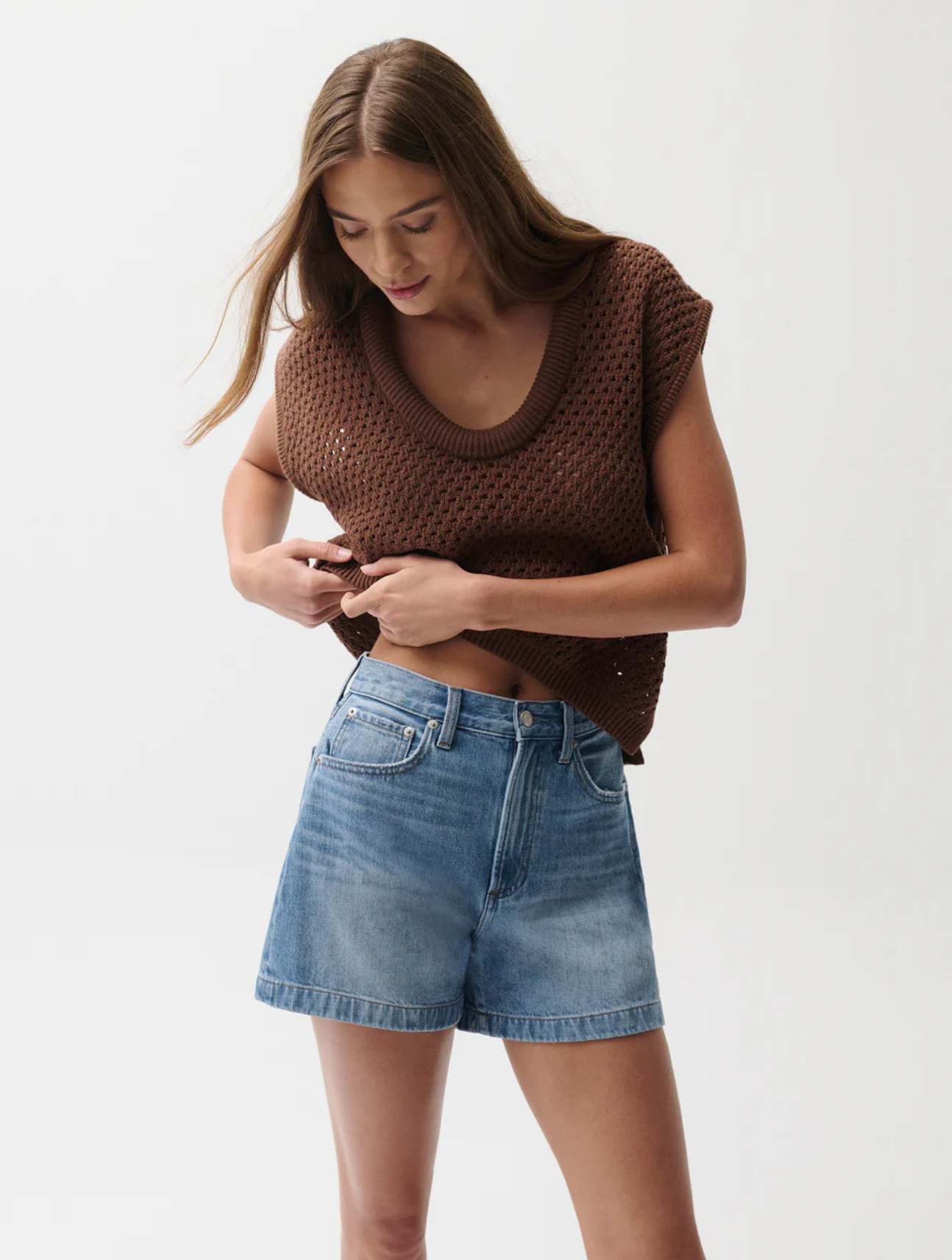 Saige High Rise A-Line Short