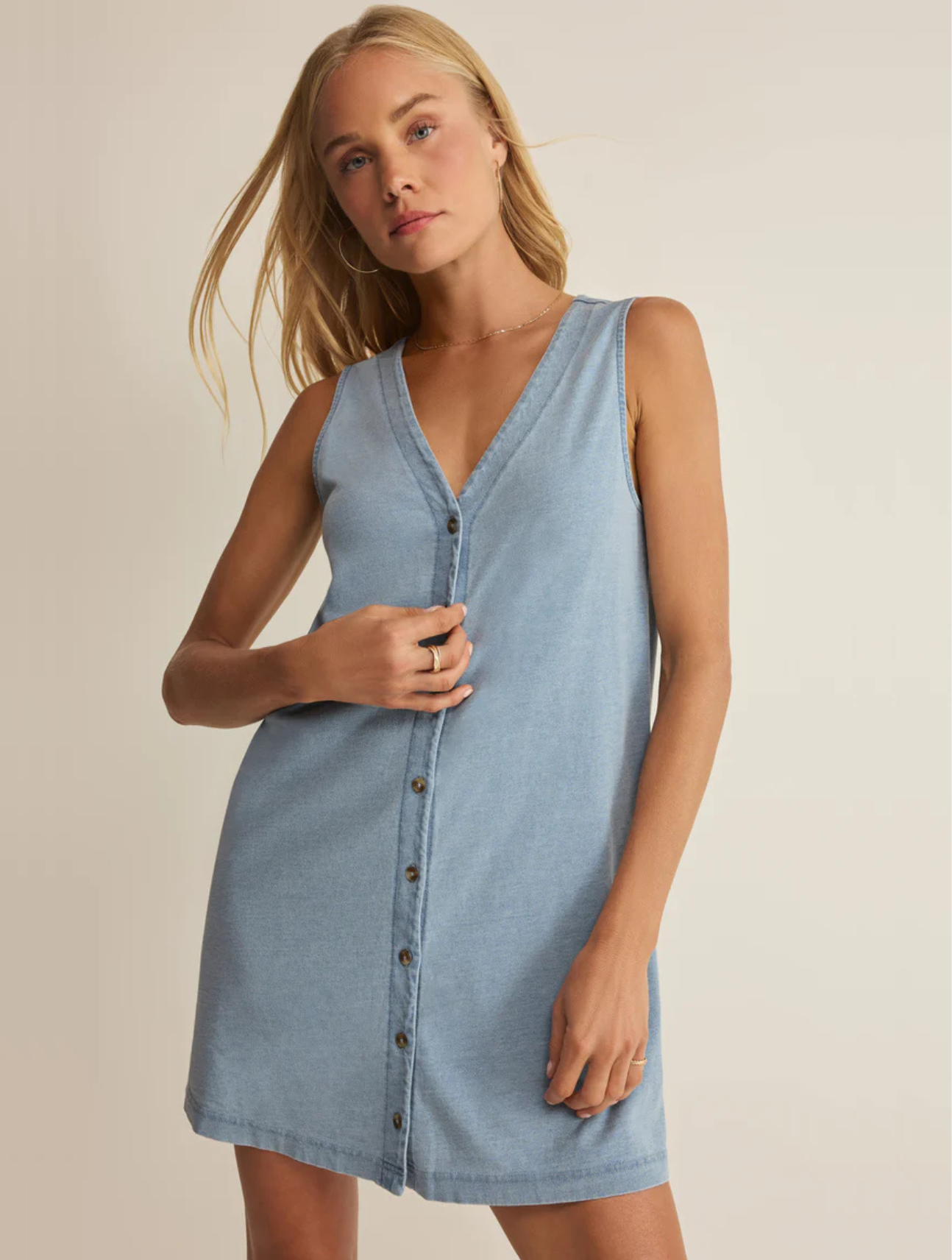Solace Denim Mini Dress