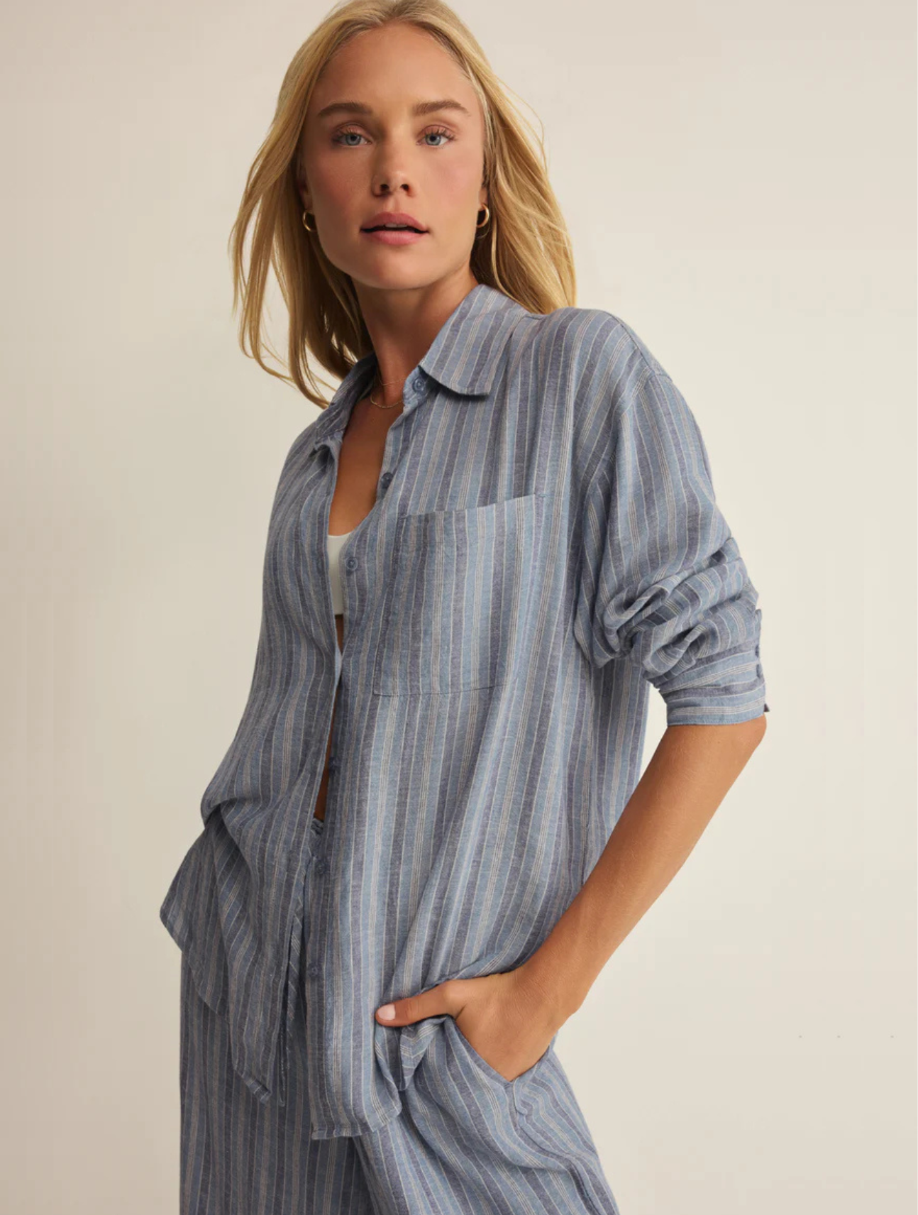The Perfect Striped Button Up