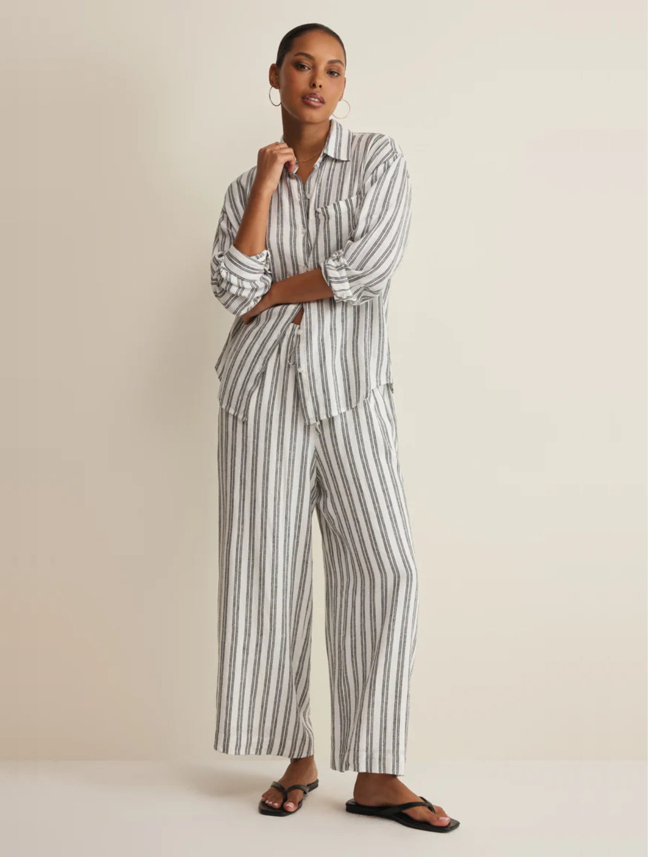 The Perfect Striped Button Up