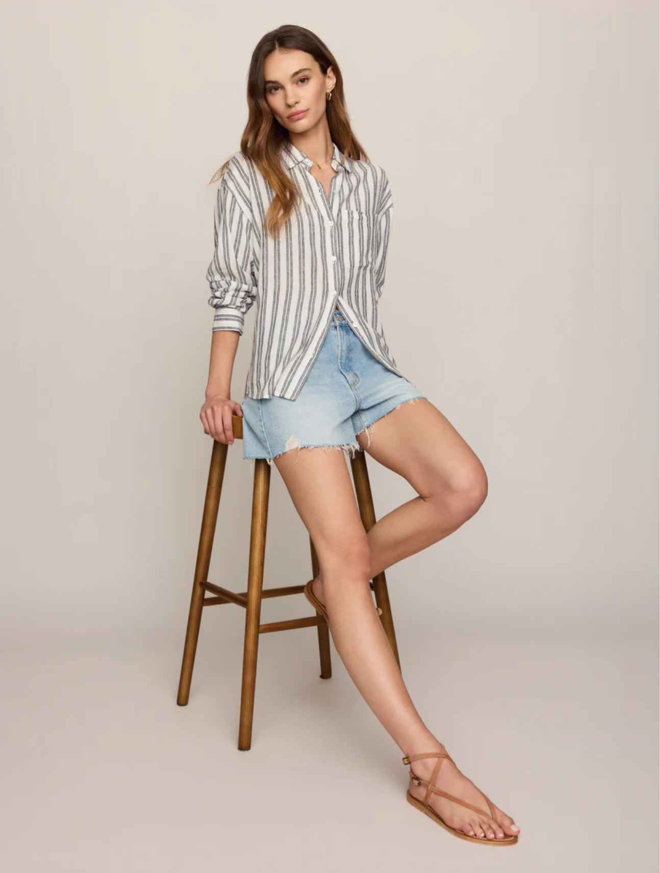 The Perfect Striped Button Up
