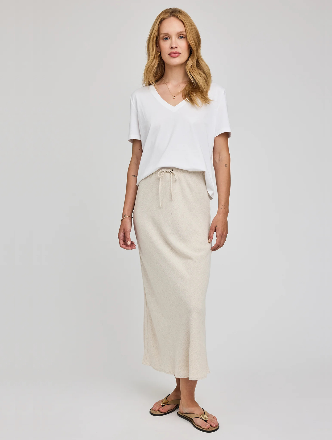 Cassia Linen Skirt