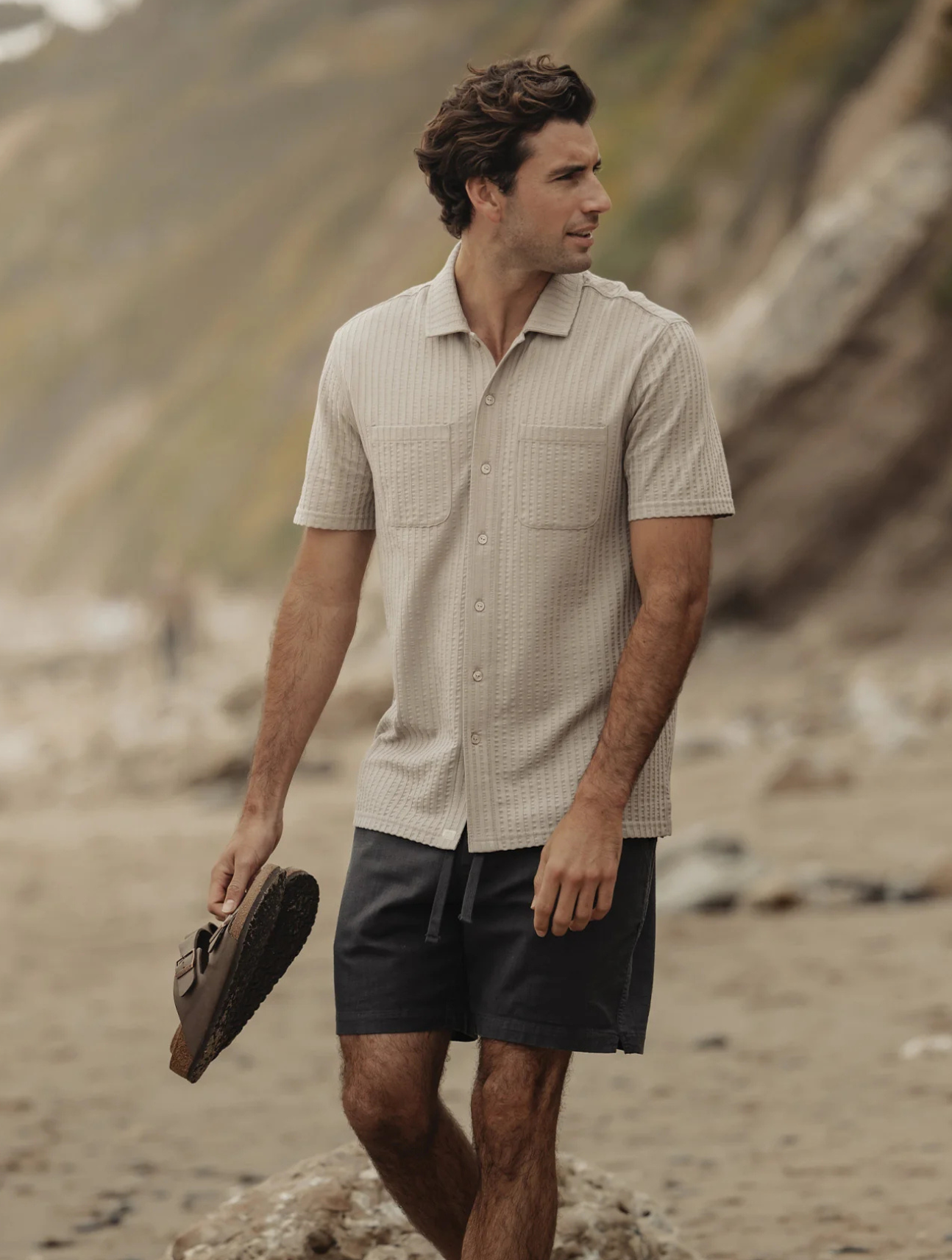 Knit Getaway Button Up Shirt