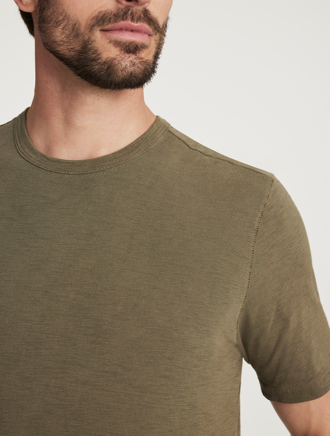 Slub Crew Neck T-Shirt